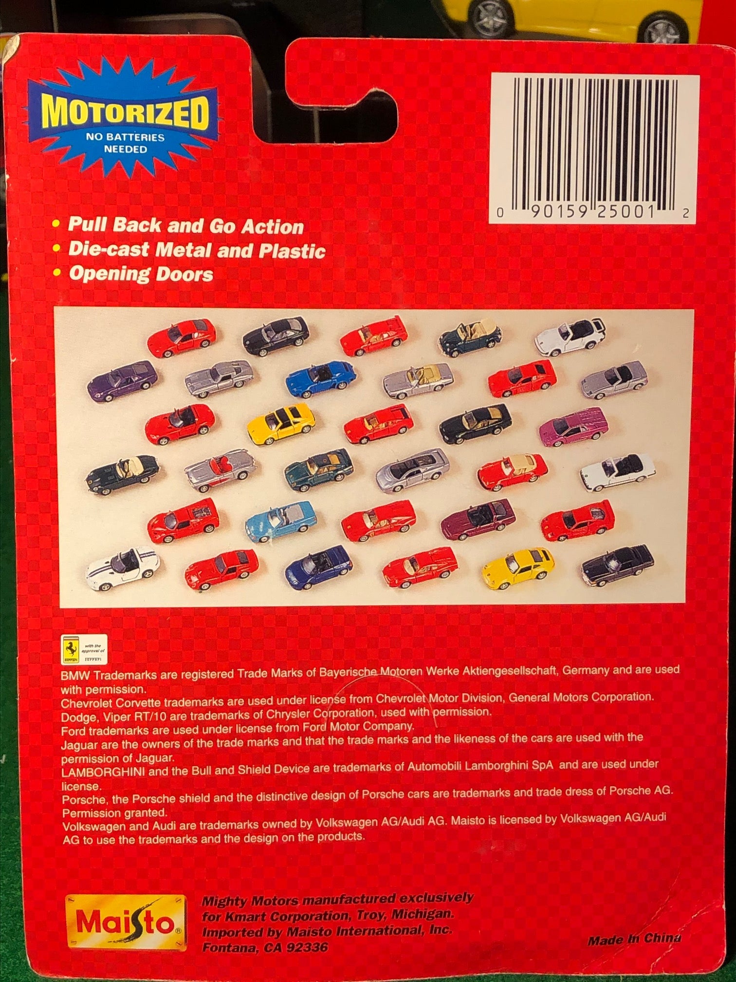 Ferrari 206 or 246 Dino GT Red by Maisto 1:36 Motorized (25001)