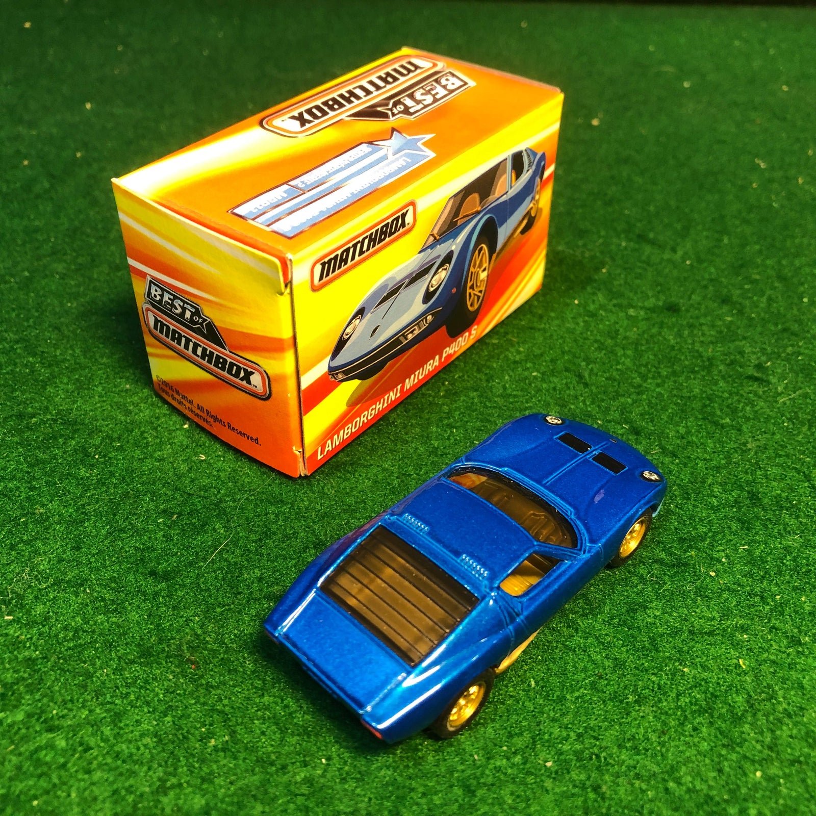 Lamborghini Miura P400 Blue by Matchbox 1:66 (MBB11)