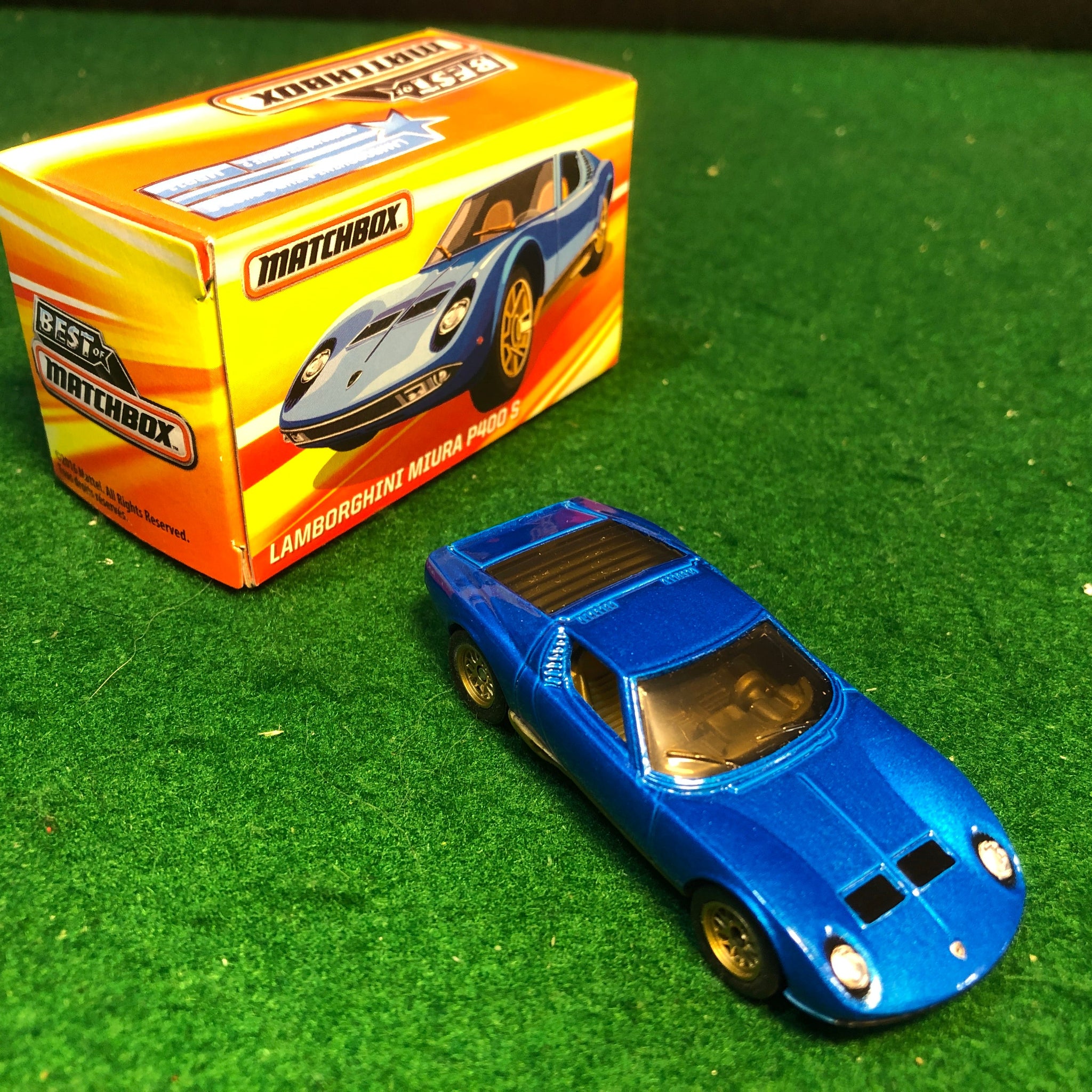 Lamborghini Miura P400 Blue by Matchbox 1:66 (MBB11)