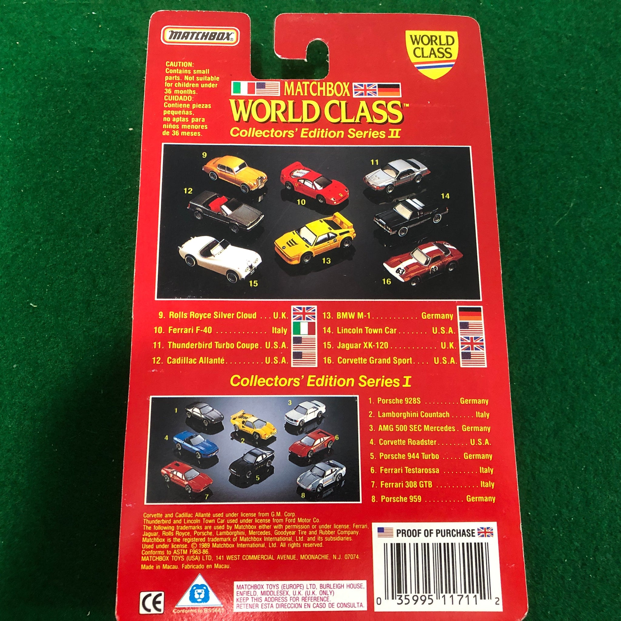 Ferrari F40 Red by Matchbox 1:59 (WC10)