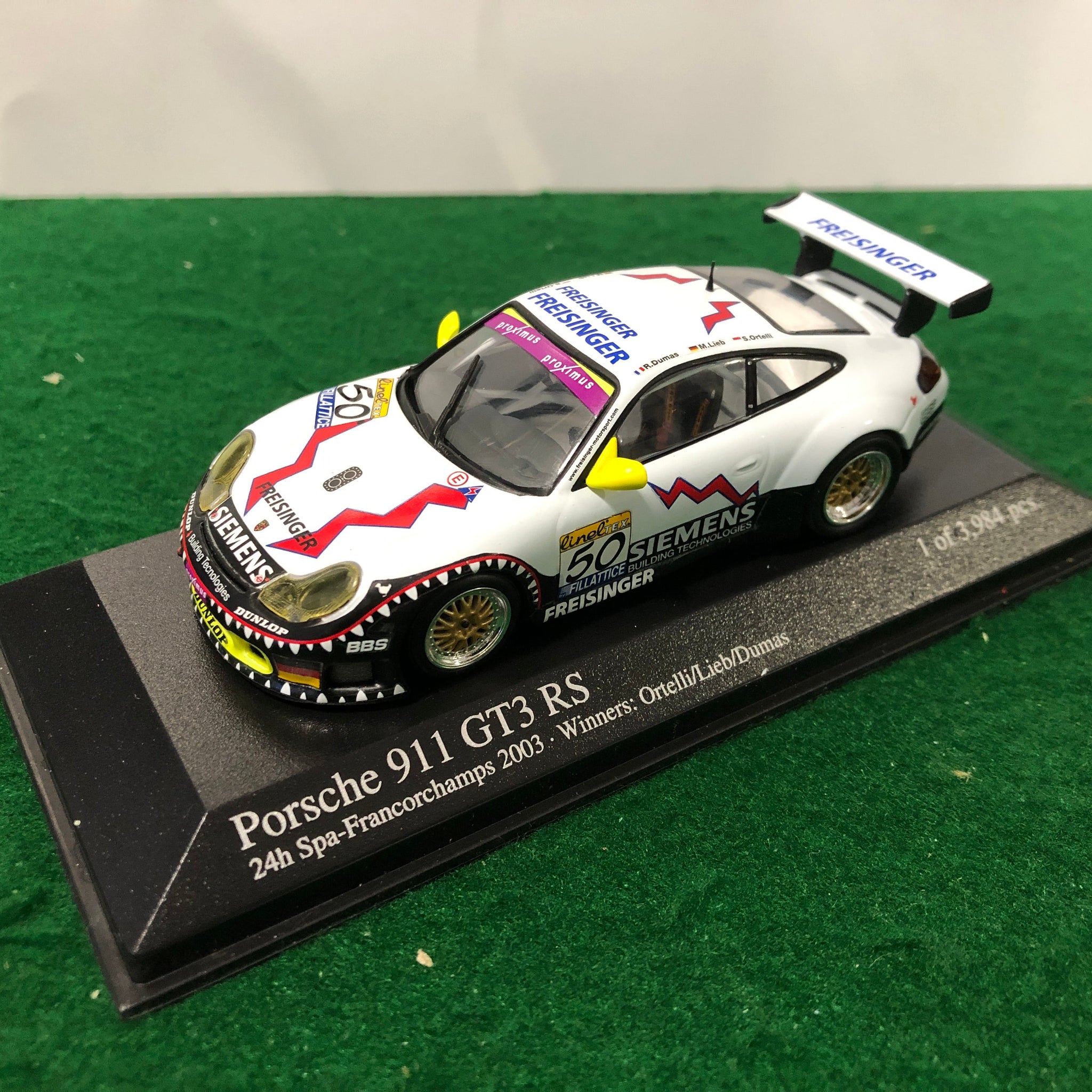 Porsche 911 GT3 RS Spa 24h  2003 N 50 by Minichamps 1:43 (400036950)