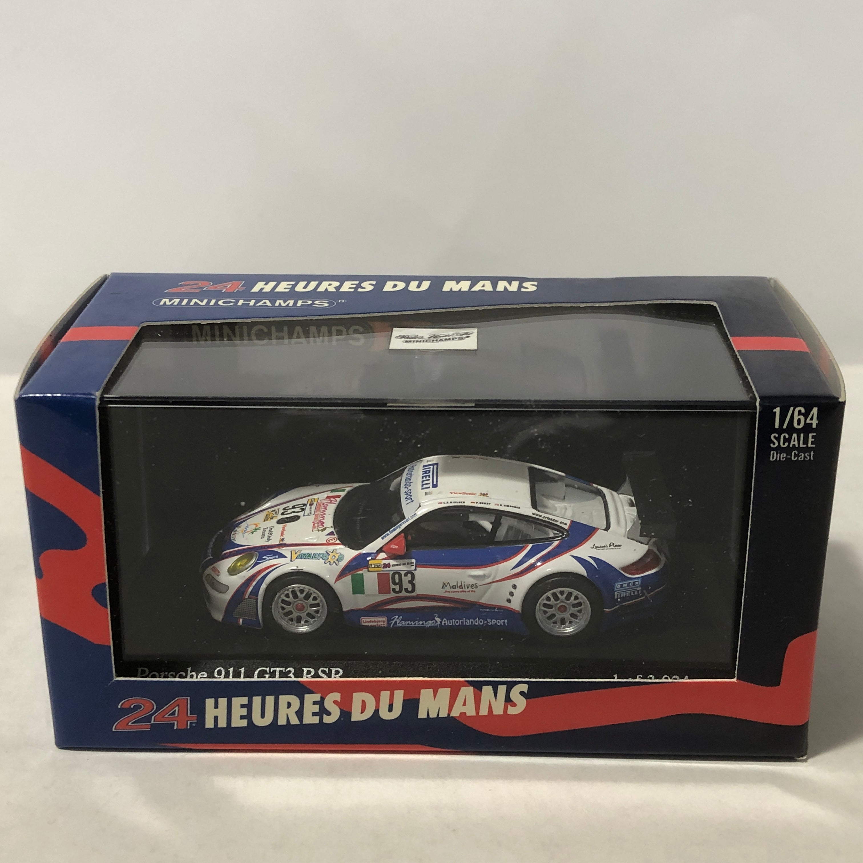 ミニカー MantheyRacing Porsche 911 GT3 RSR 2007 Porsche 911 GT3 RSR 2007 Le Mans N 93 by Minichamps 1:64