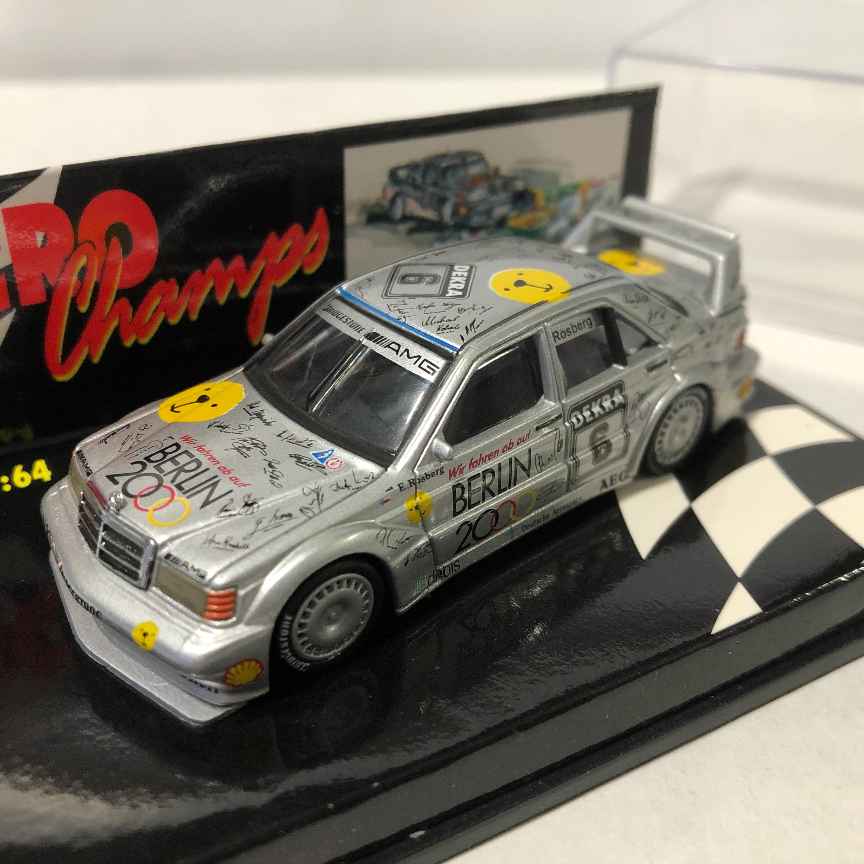 Mercedes-Benz 190E Evo 2 1992 N 6 Rosberg by Microchamps 1:64