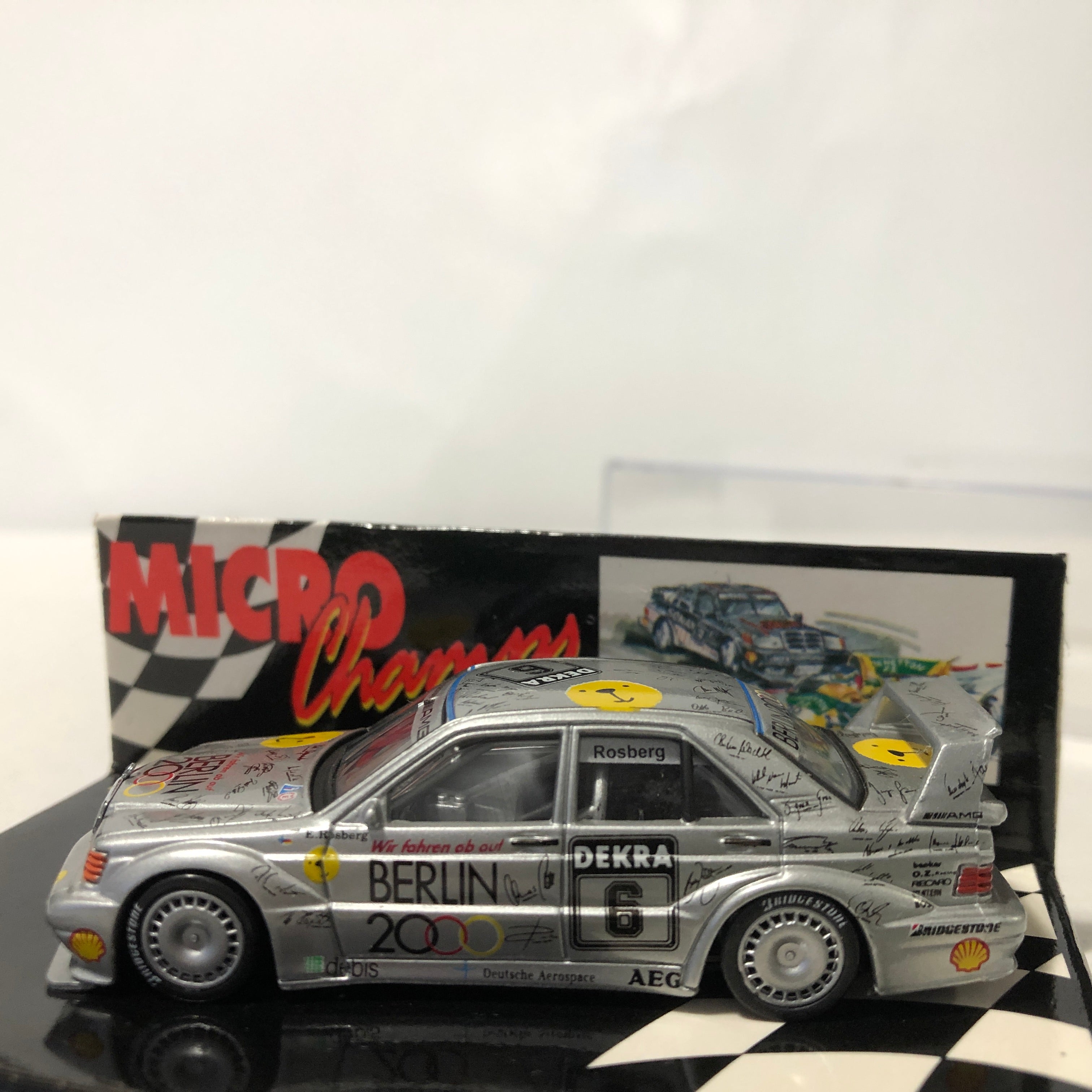 Mercedes-Benz 190E Evo 2 1992 N 6 Rosberg by Microchamps 1:64