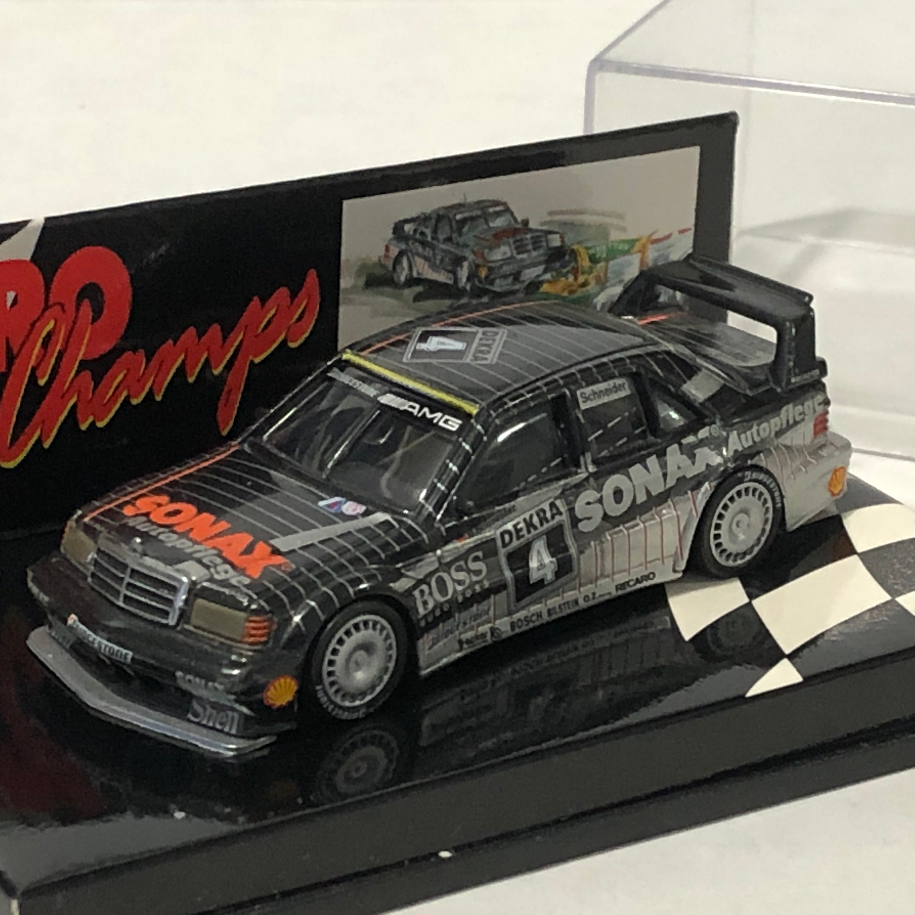Mercedes-Benz 190E Evo 2 1992 N 4 Schneider by Microchamps 1:64