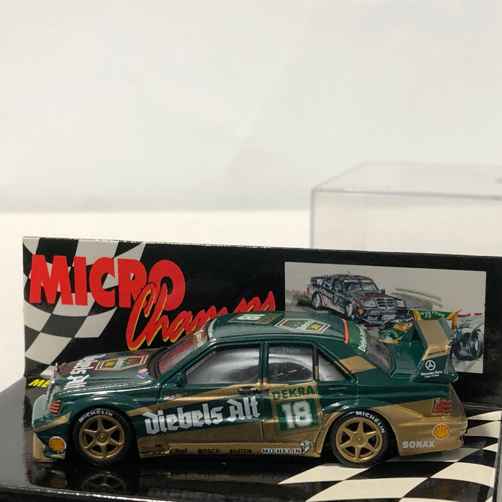 Mercedes-Benz 190E Evo 2 1992 N 18 Thiim by Microchamps 1:64 (MCH651105)