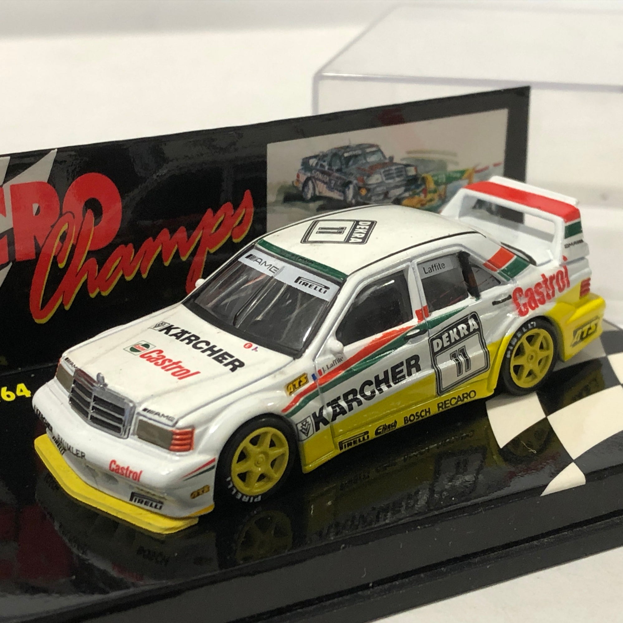 Mercedes-Benz 190E Evo 2 1992 N 11 Lafitte by Microchamps 1:64 (MCH651106)