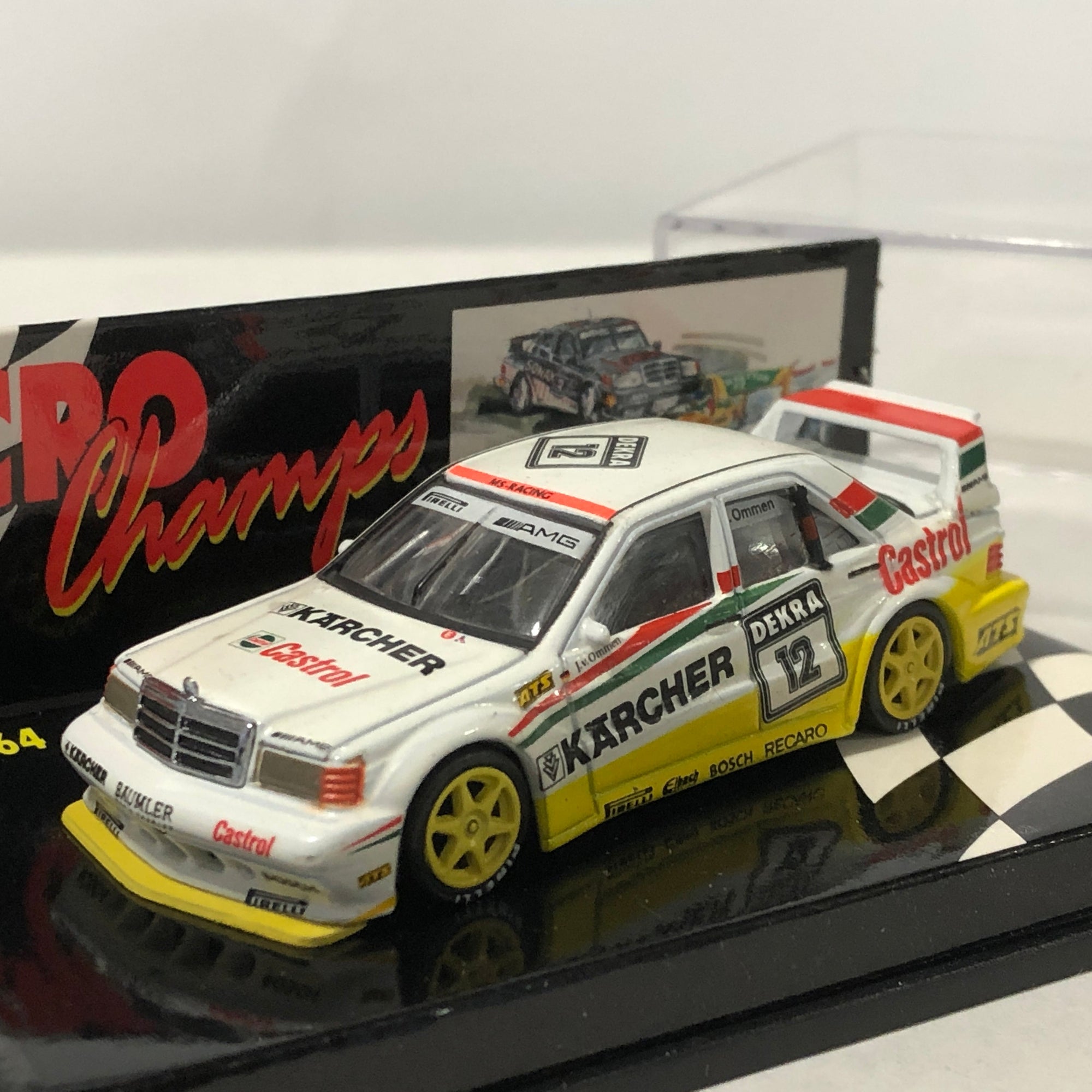 Mercedes-Benz 190E Evo 2 1992 N 12 V Ommen by Microchamps 1:64 (MCH651107)