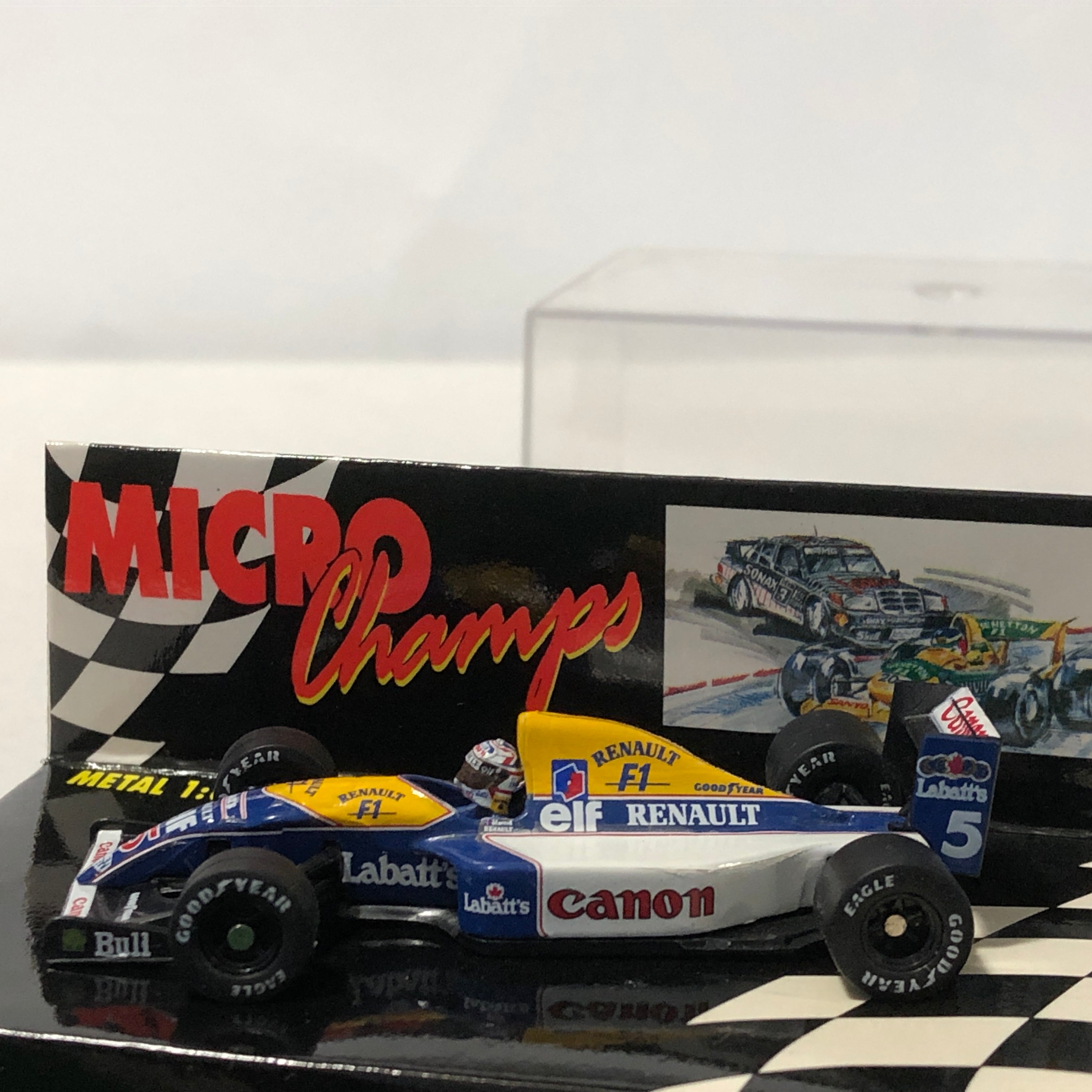 ミニカー WILLIAMS RENAULT FW14 N. MANSELL 1991 Williams FW14 F1 1991 N 5 N Mansell by Microchamps 1:64 (MCH651302