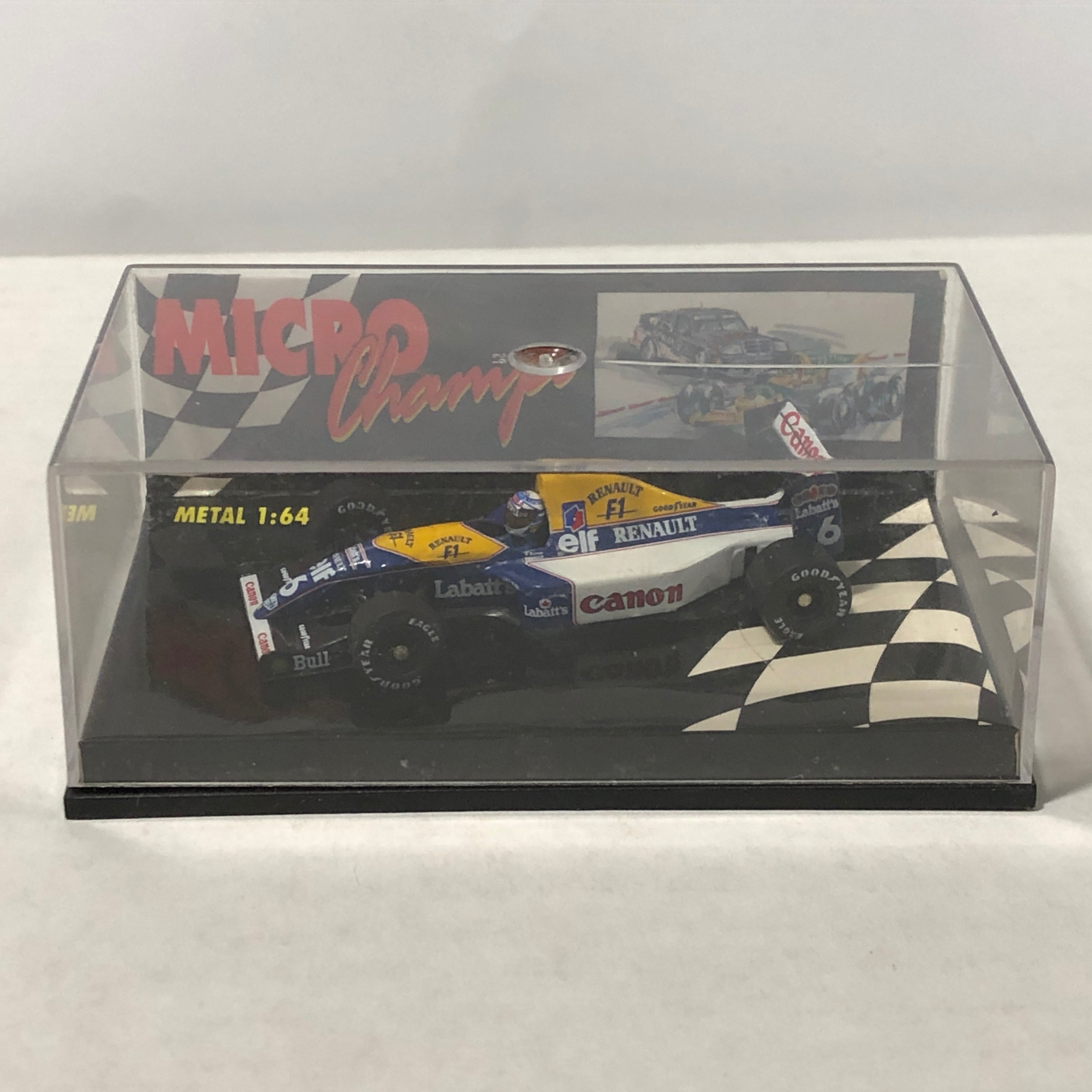 Williams FW14 F1 1991 N 6 R Patrese by Microchamps 1:64 (MCH651303
