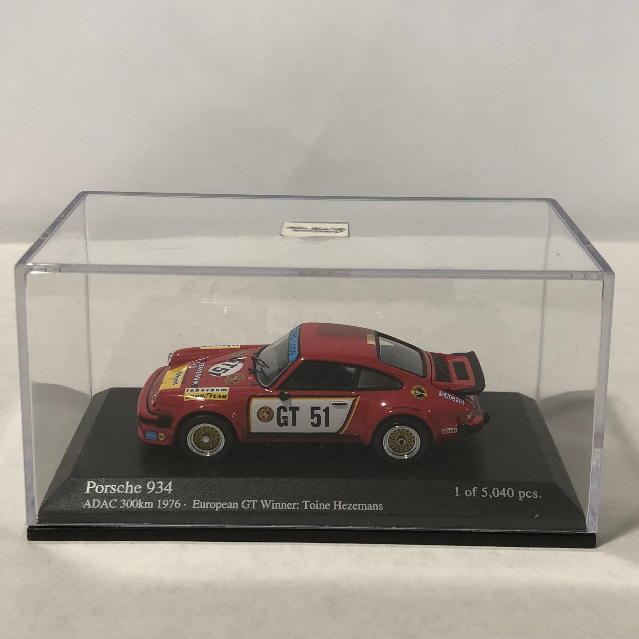 Porsche 934 1976 ADAC 300 Km N 51 by Minichamps 1:64 (640766451)(Ltd Ed)
