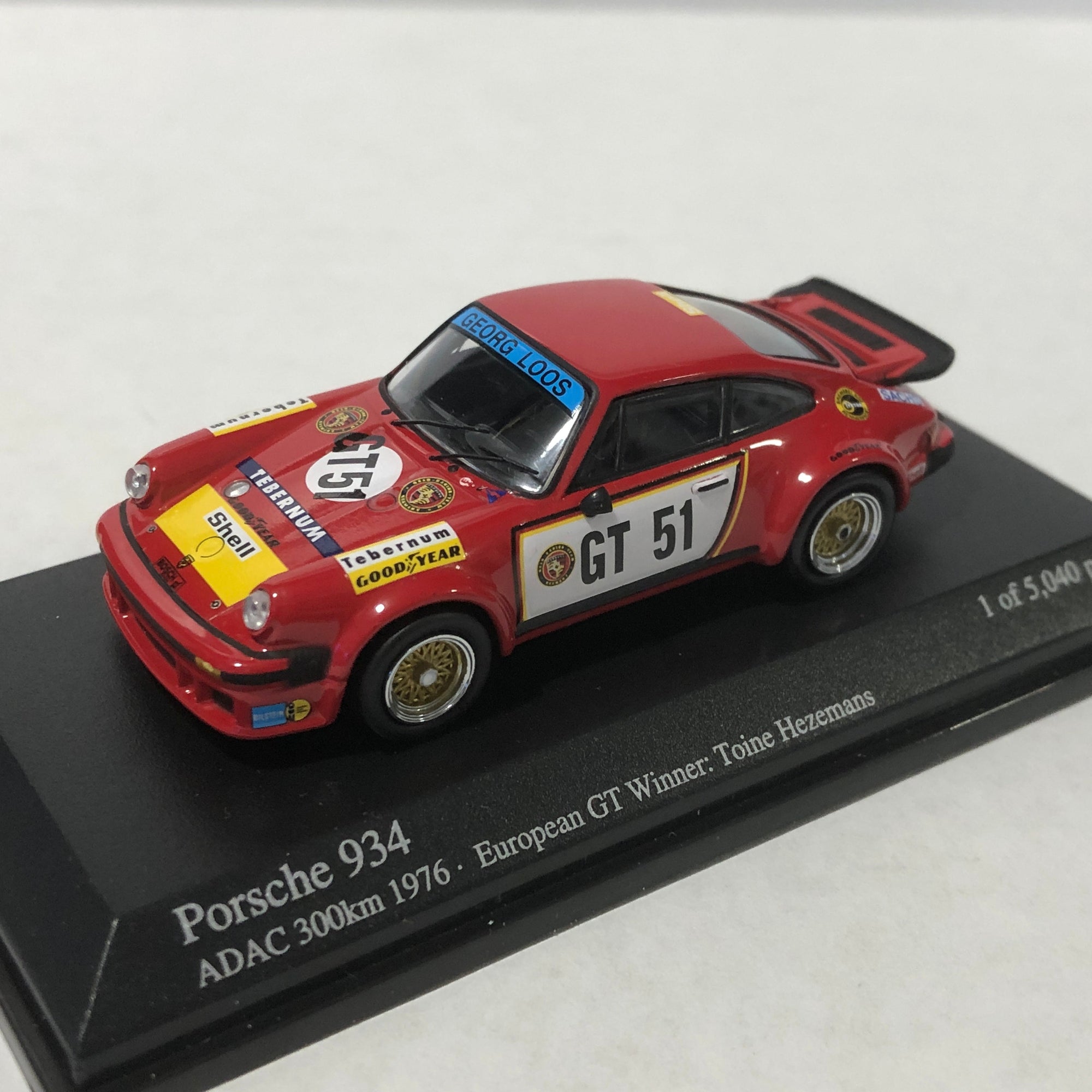 Porsche 934 1976 ADAC 300 Km N 51 by Minichamps 1:64 (640766451)(Ltd Ed)