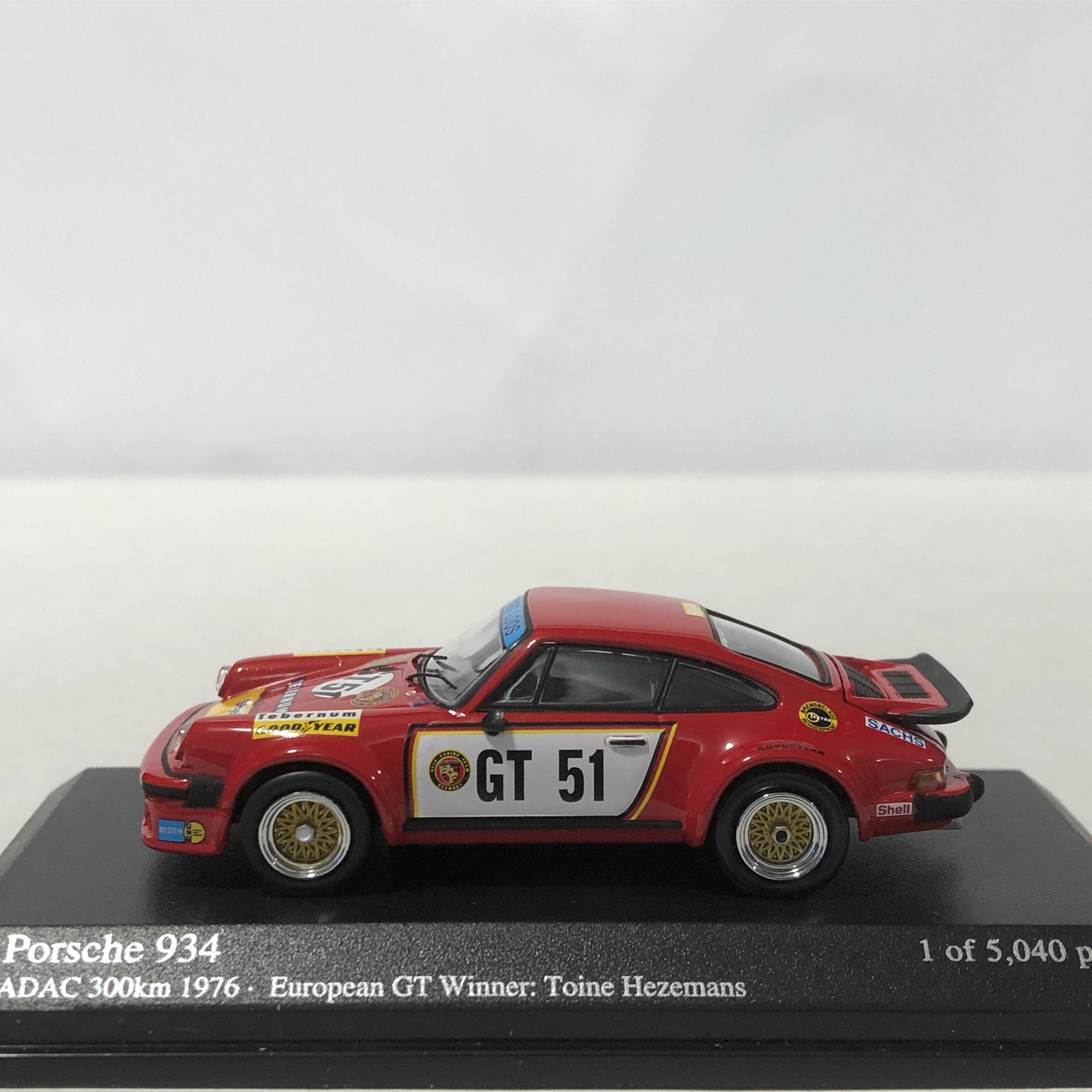 Porsche 934 1976 ADAC 300 Km N 51 by Minichamps 1:64 (640766451)(Ltd Ed)
