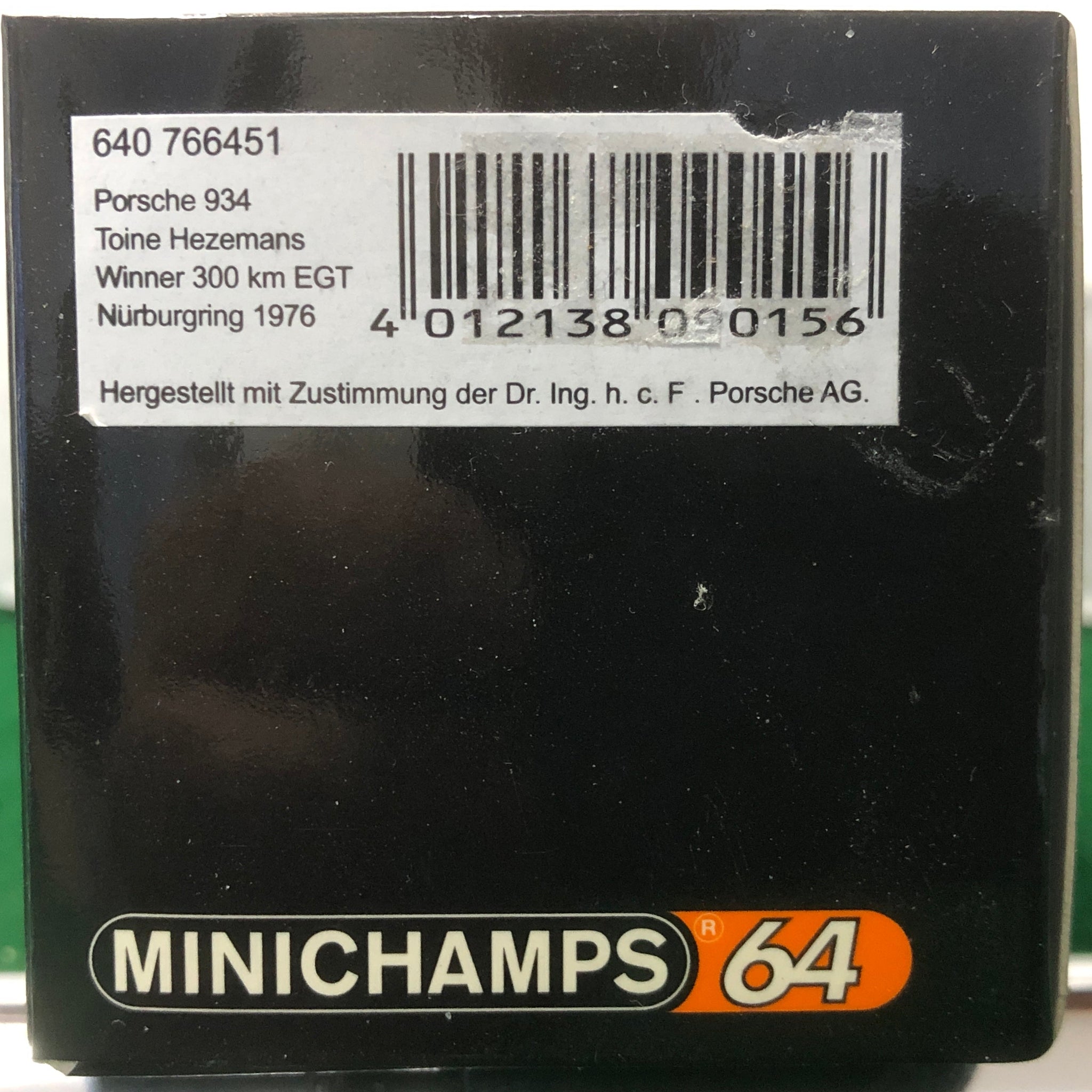 Porsche 934 1976 ADAC 300 Km N 51 by Minichamps 1:64 (640766451)(Ltd Ed)