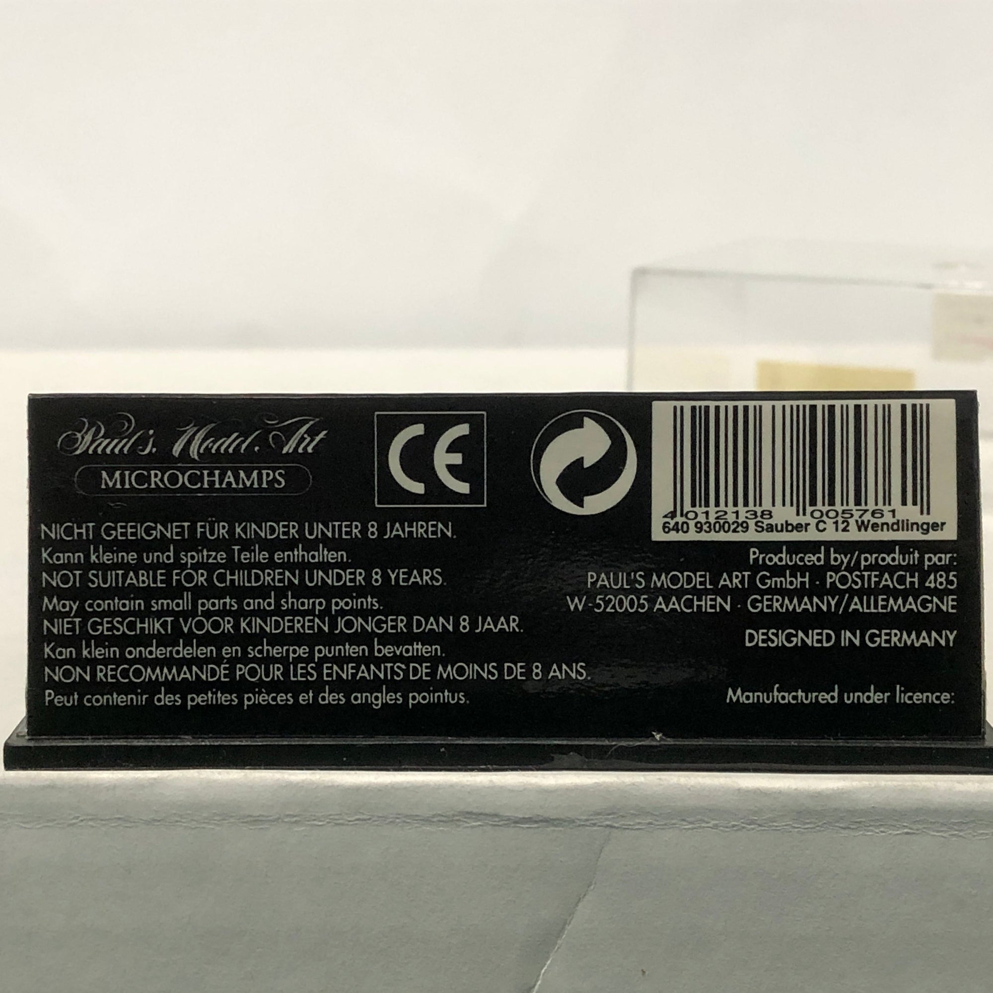 Sauber Mercedes C13 F1 1994 N 29 K Wendlinger by Microchamps 1:64 (MCH930029)