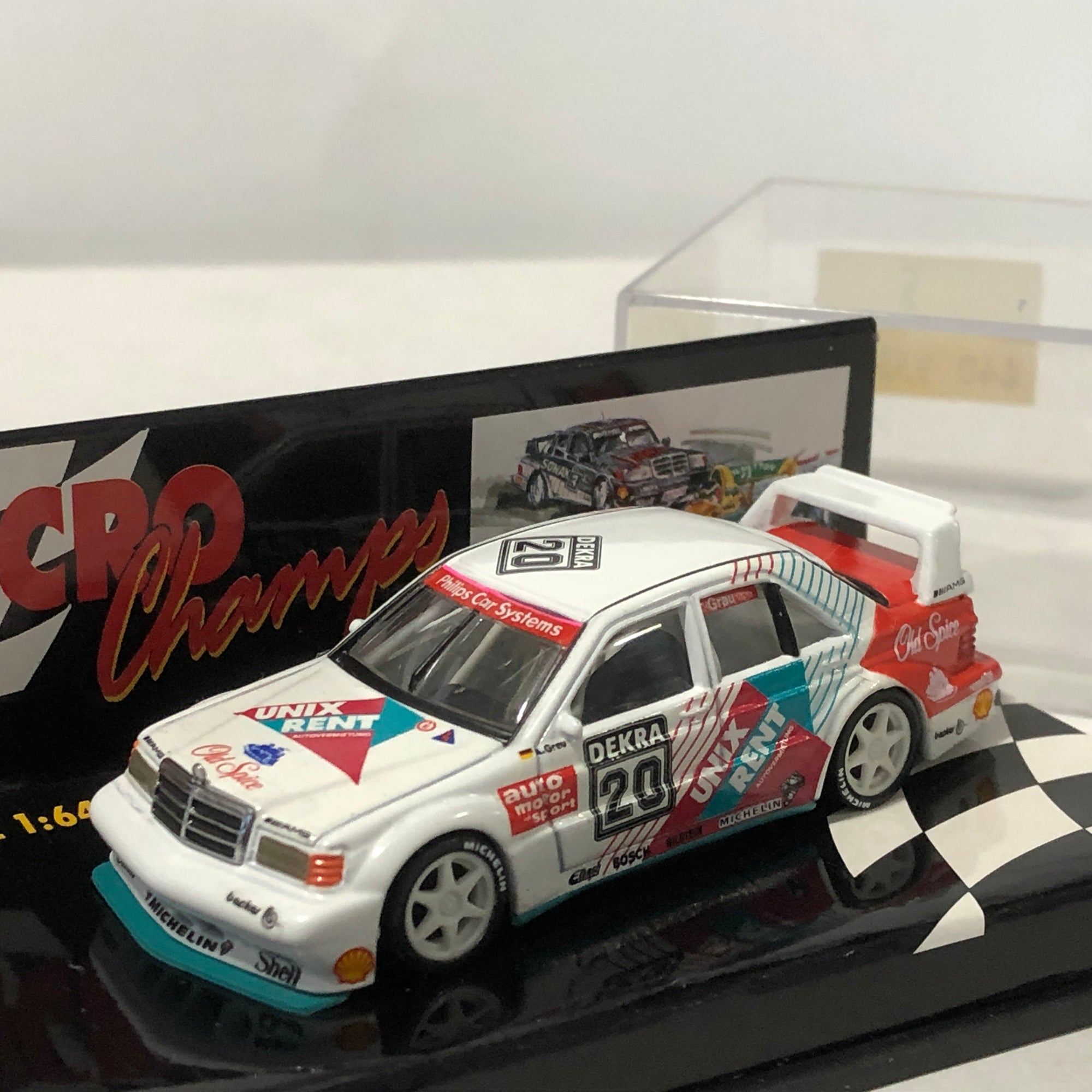 Mercedes-Benz 190E Evo 2 1993 N 20 Grau by Microchamps 1:64 (MCH933110)