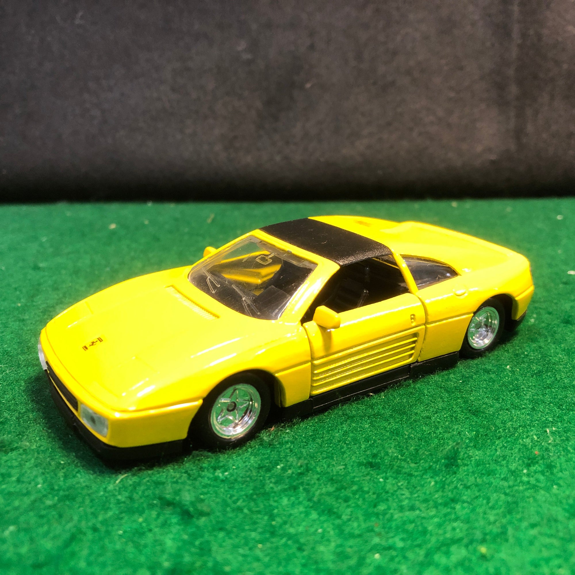 Ferrari 348ts Yellow Motorized by MC Toy 1:39 (No box)