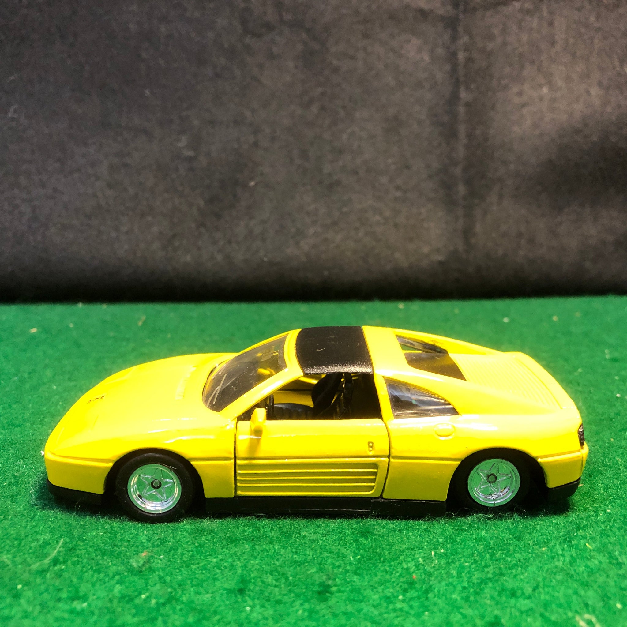 Ferrari 348ts Yellow Motorized by MC Toy 1:39 (No box)