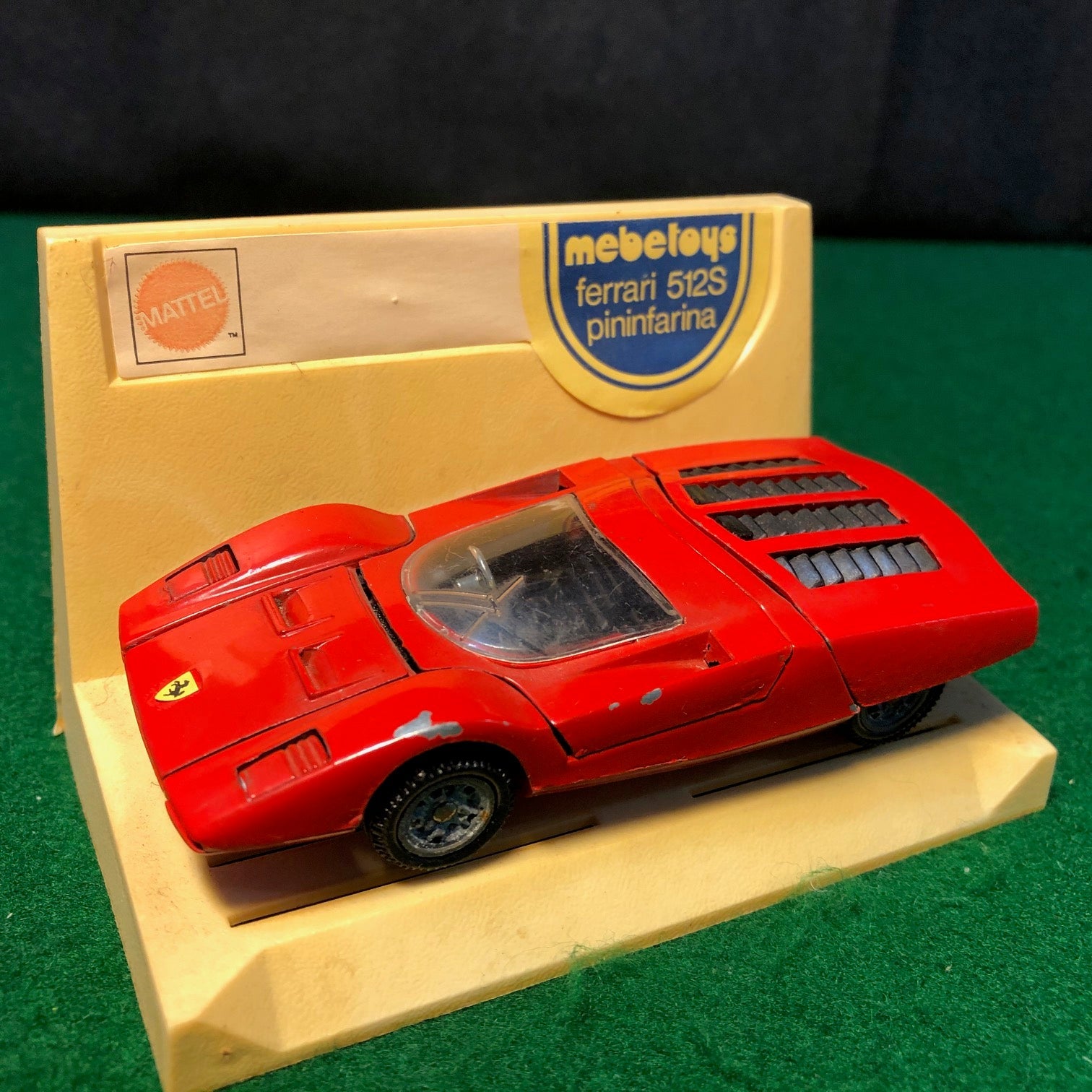 【希少・ヴィンテージ】Mebetoys FerrariP4 6614 イタリア製 Ferrari 512 S Pininfarina Red by Mebetoys 1:43 (A-100)(No box