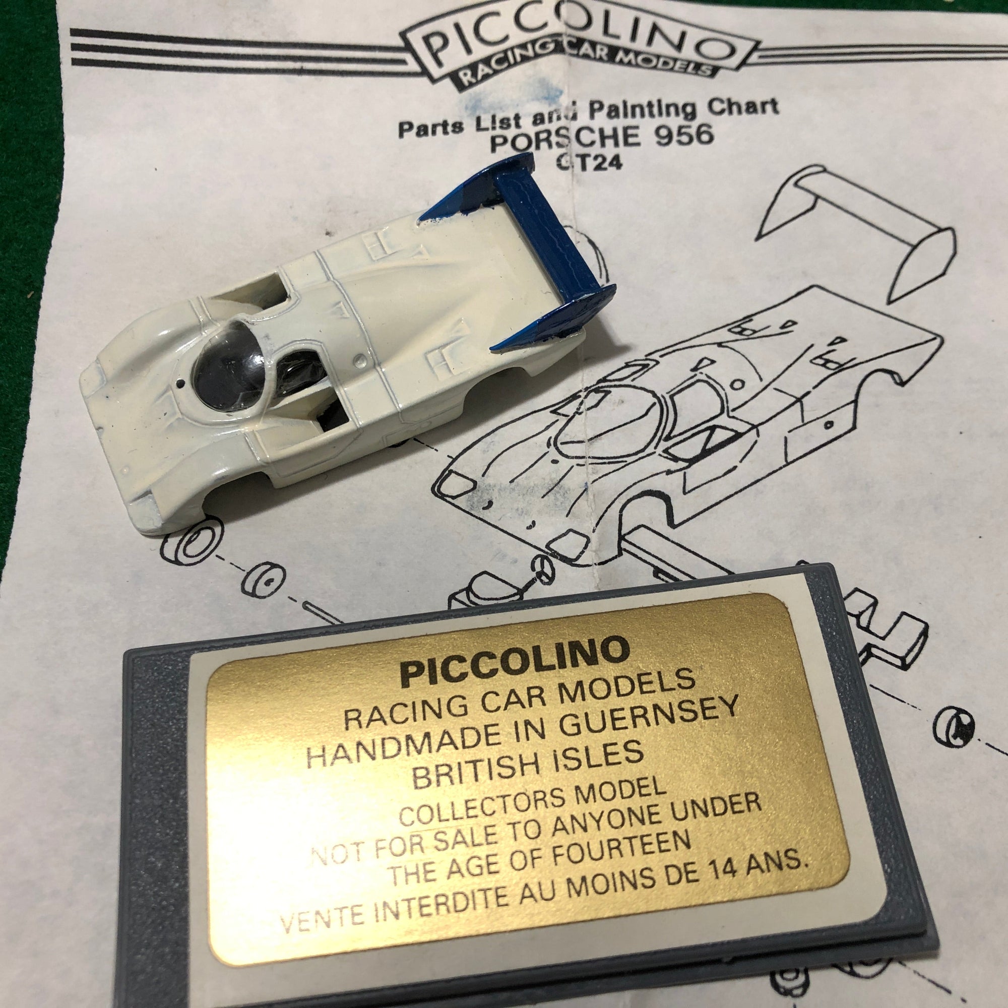 Porsche 956 J David N 11 1983 Kit by Bellini Piccolino 1:76 (B)(GT24/32/K)(Dmg)