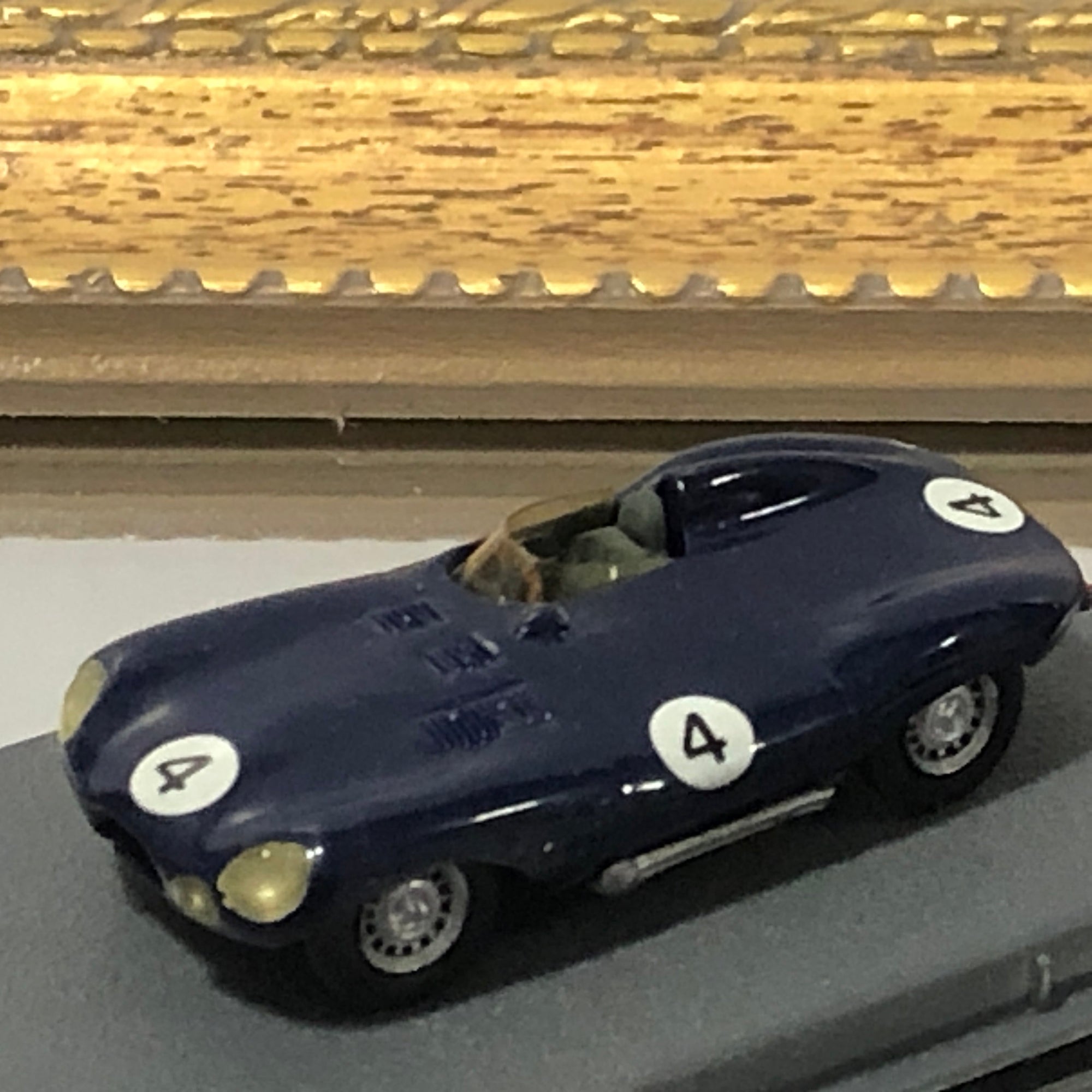 Jaguar D Type Short Nose N 4 Dark Blue 1954 by Bellini Piccolino 1:76 (HSC4)(No box)