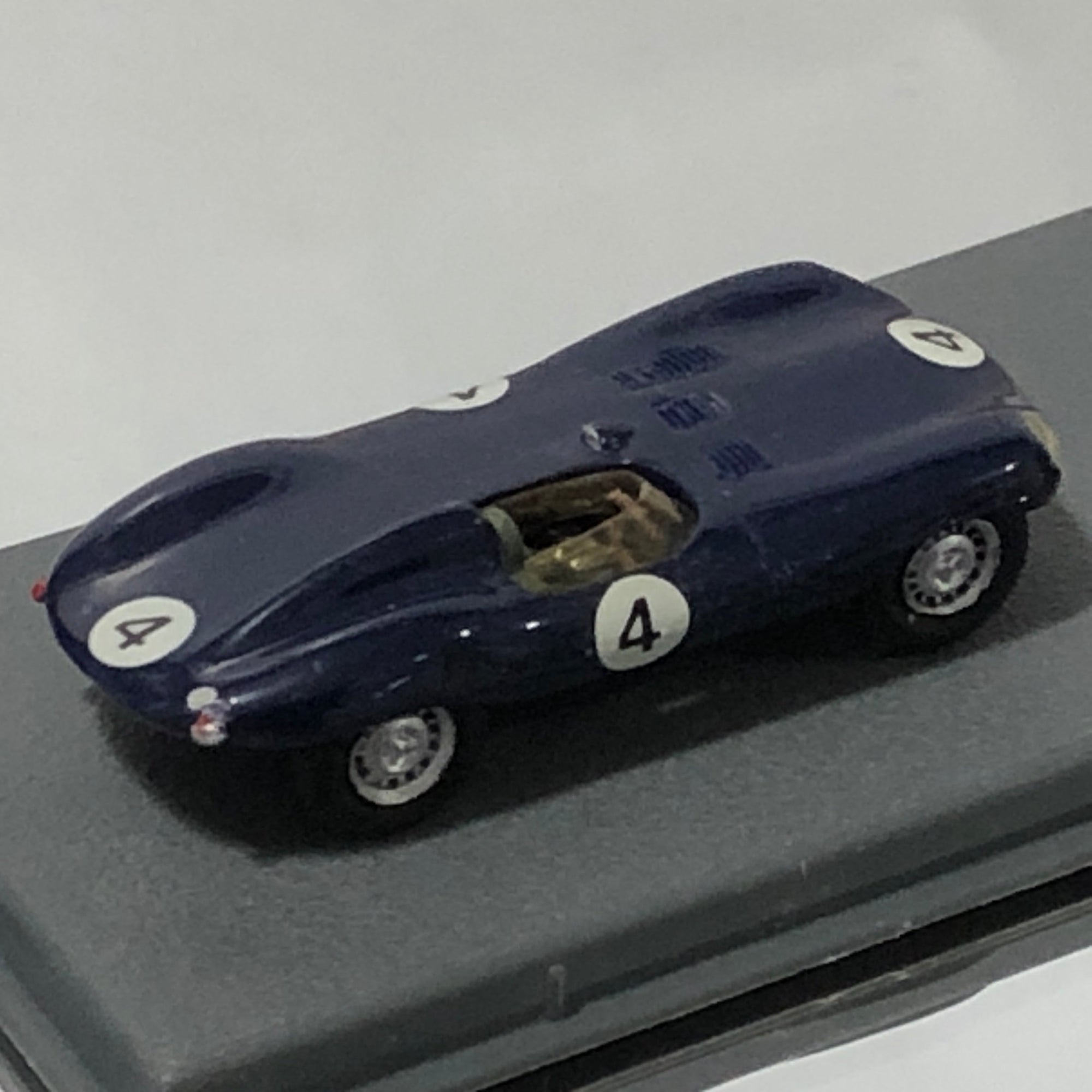 Jaguar D Type Short Nose N 4 Dark Blue 1954 by Bellini Piccolino 1:76 (HSC4)(No box)