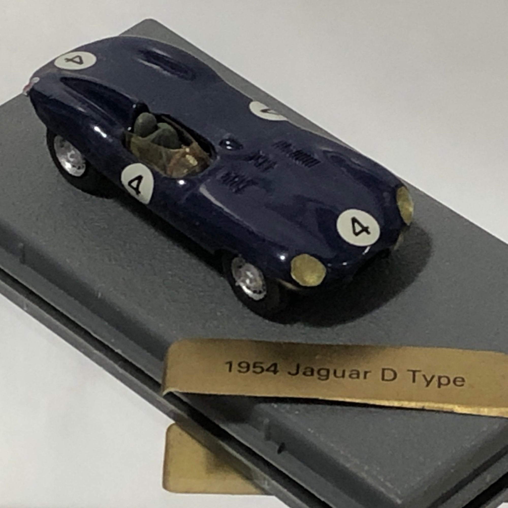Jaguar D Type Short Nose N 4 Dark Blue 1954 by Bellini Piccolino 1:76 (HSC4)(No box)