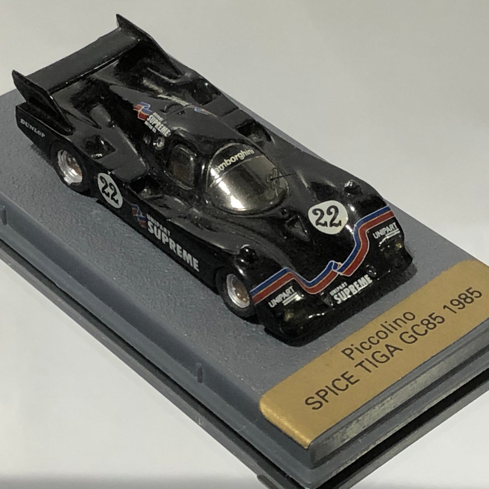 Spice Tiga GC85 Unipart Supreme N 22 1985 Unipart Supreme by Bellini Piccolino 1:76 (/F)(No box)