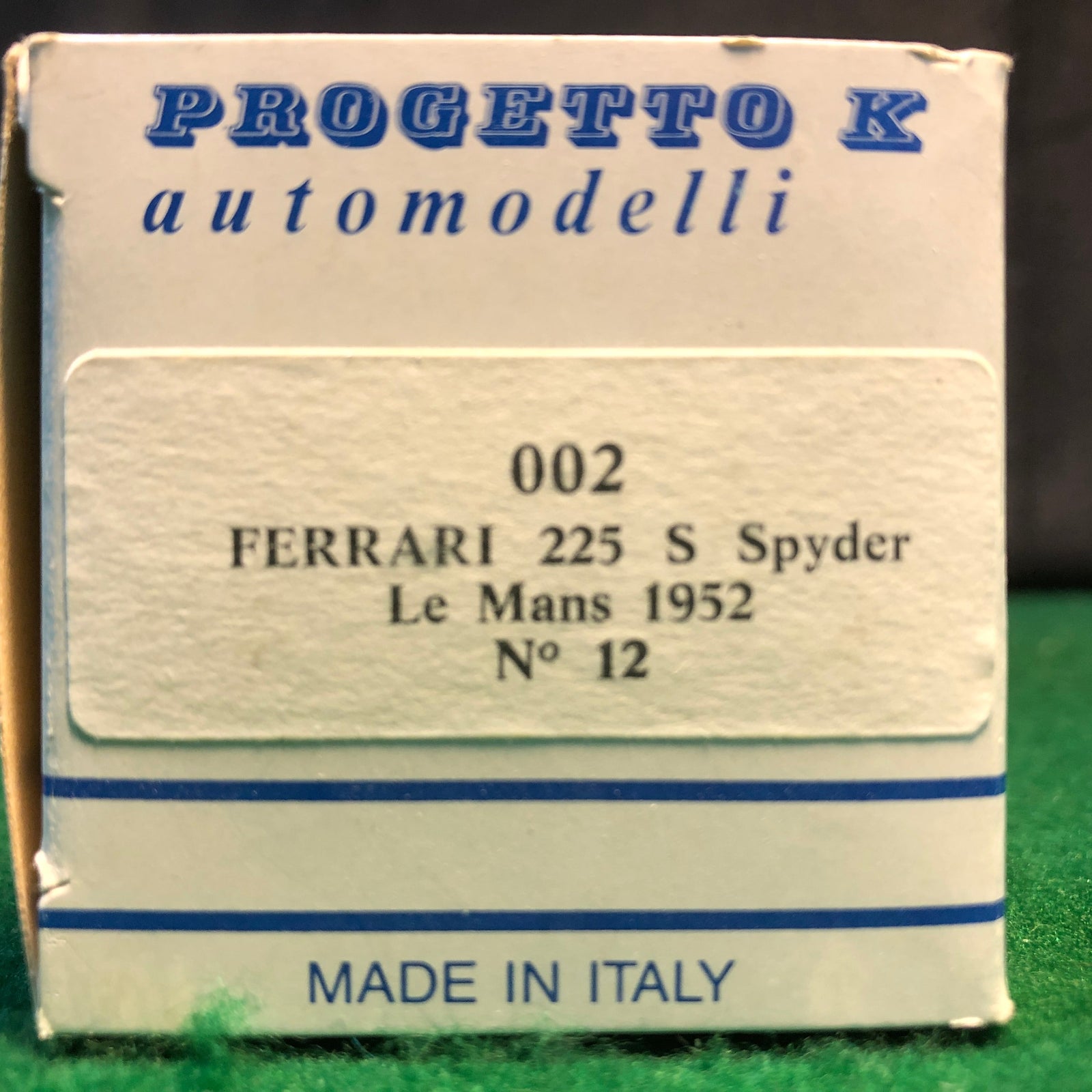 Ferrari 225 S Spyder N 12 Le Mans 1952 by Progetto K 1:43 (PK002)