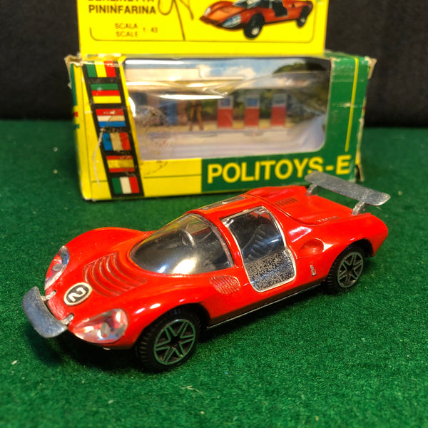 Ferrari Dino 206 Sport Red by Politoys 1:43 (589)(Ruote Zero