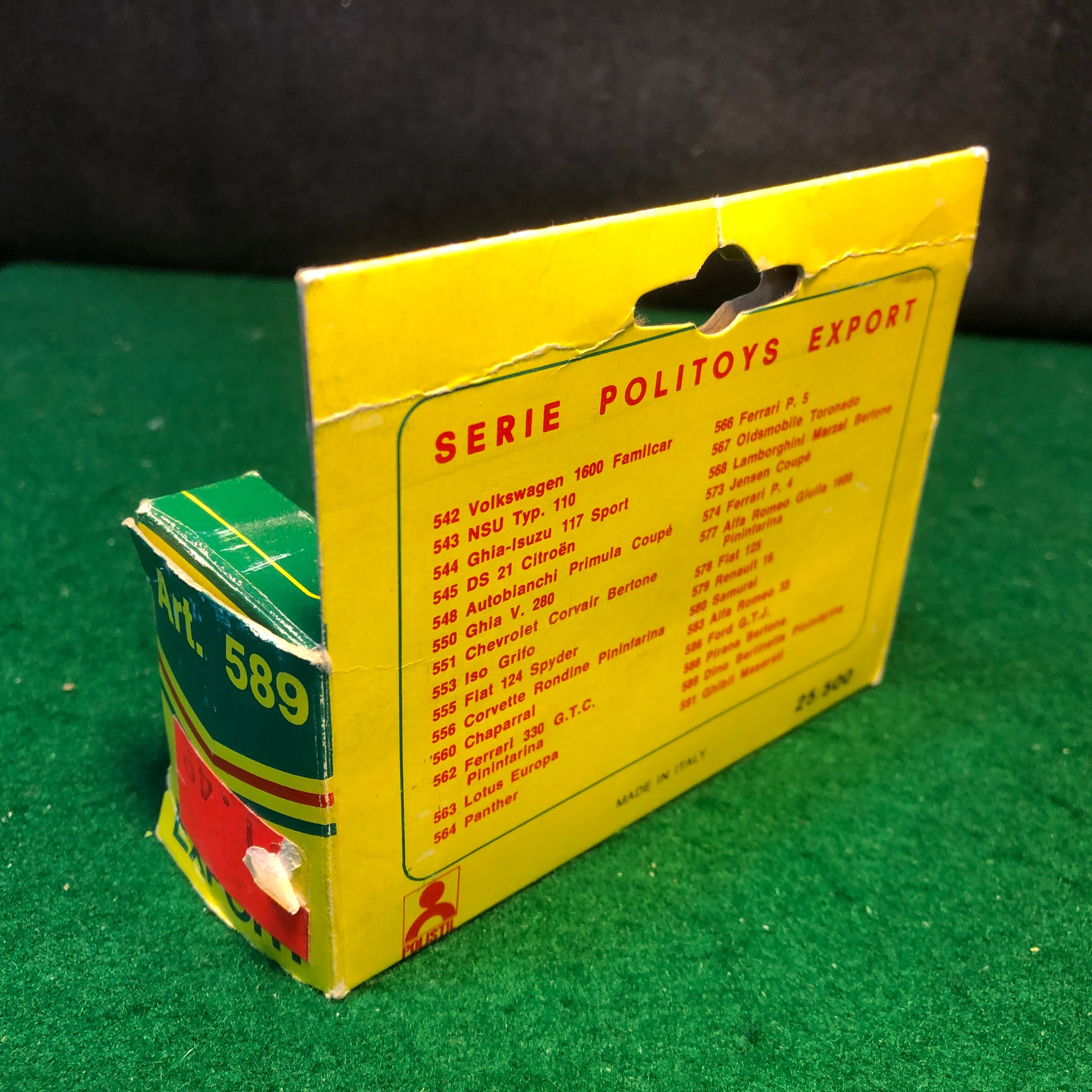 Ferrari Dino 206 Sport Red by Politoys 1:43 (589)(Ruote Zero