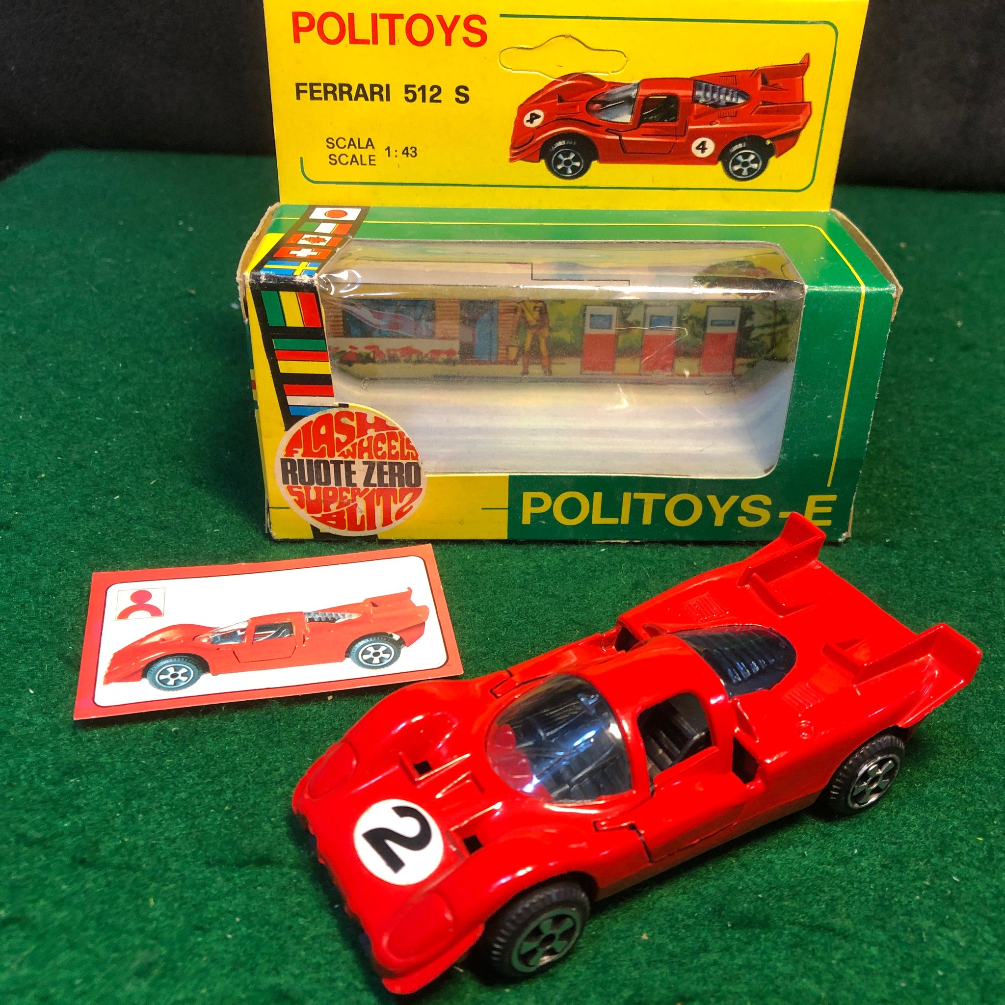 Miniature Pilen Ferrari 512 S, Collection, Vintage, Sans Marque Générique