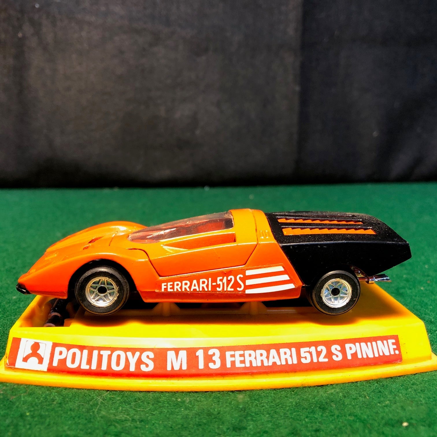 Ferrari 512 S Pininfarina Orange/Black by Politoys 1:43 (M13)