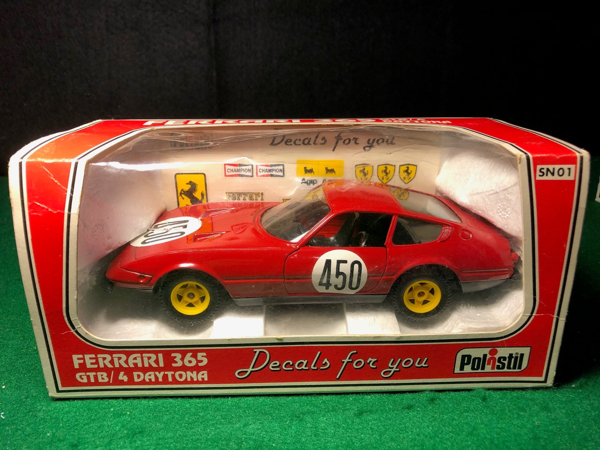 Ferrari 365 GTB/4 Daytona Red Racing N 450 by Polistil 1:25 (SN01)