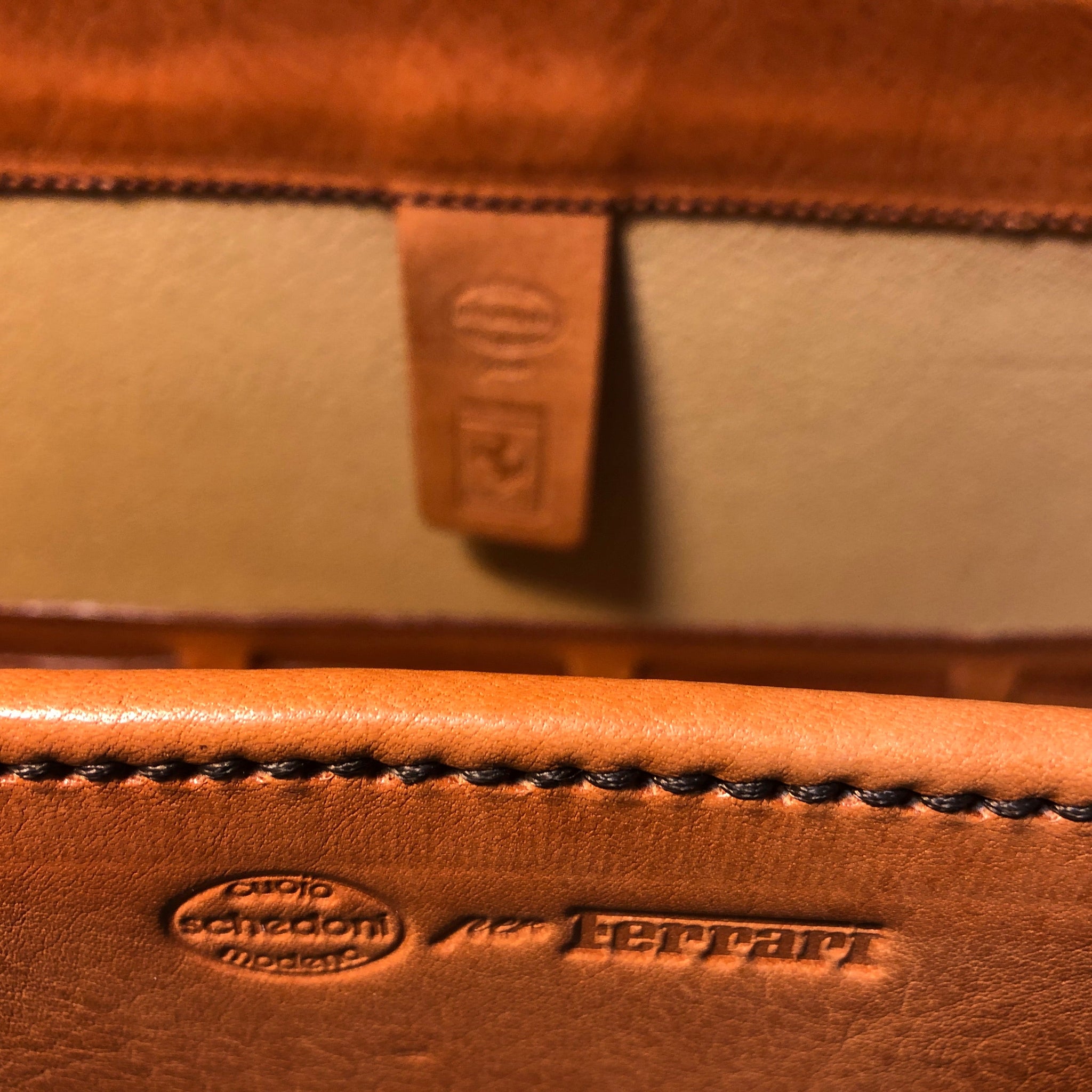 Ferrari 348 Schedoni Leather Double-Case Set