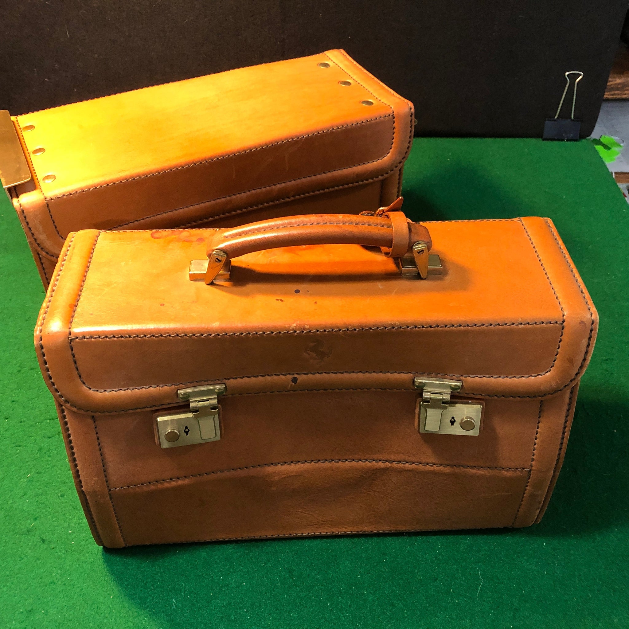 Ferrari 348 Schedoni Leather Double-Case Set