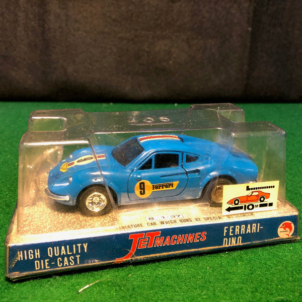 Ferrari 246 Dino N 9 Blue w/Friction Motor by Shinsei 1:37 (4405