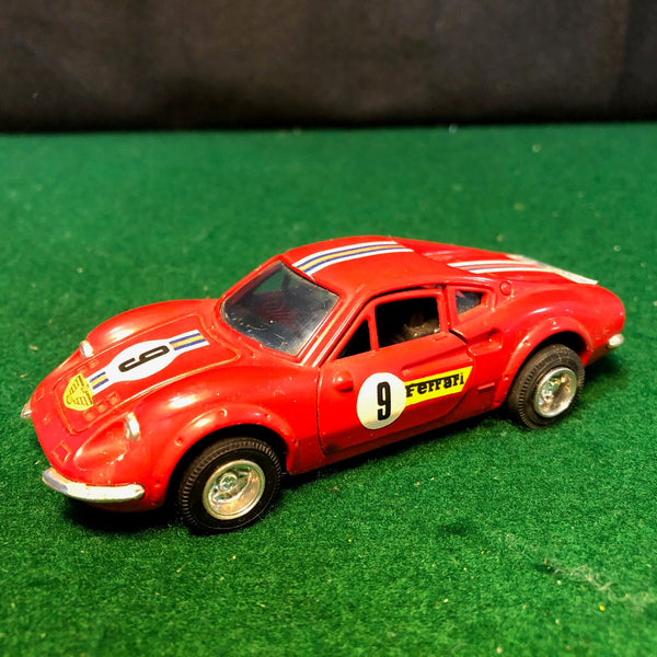 Ferrari 246 Dino N 9 Red w/Friction Motor by Shinsei 1:37 (4405