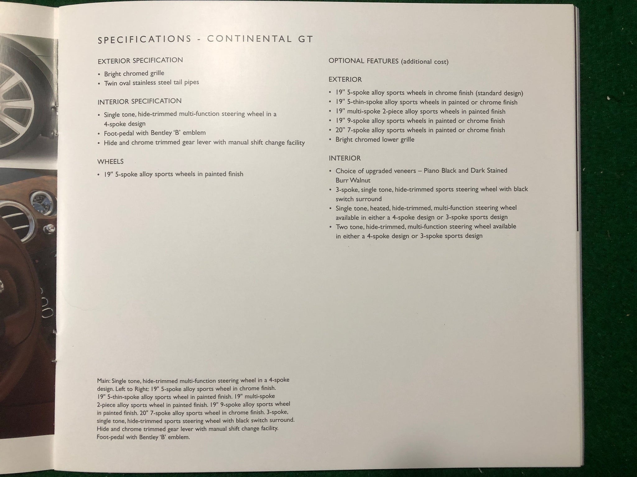 Bentley Continental GT Deluxe Brochure
