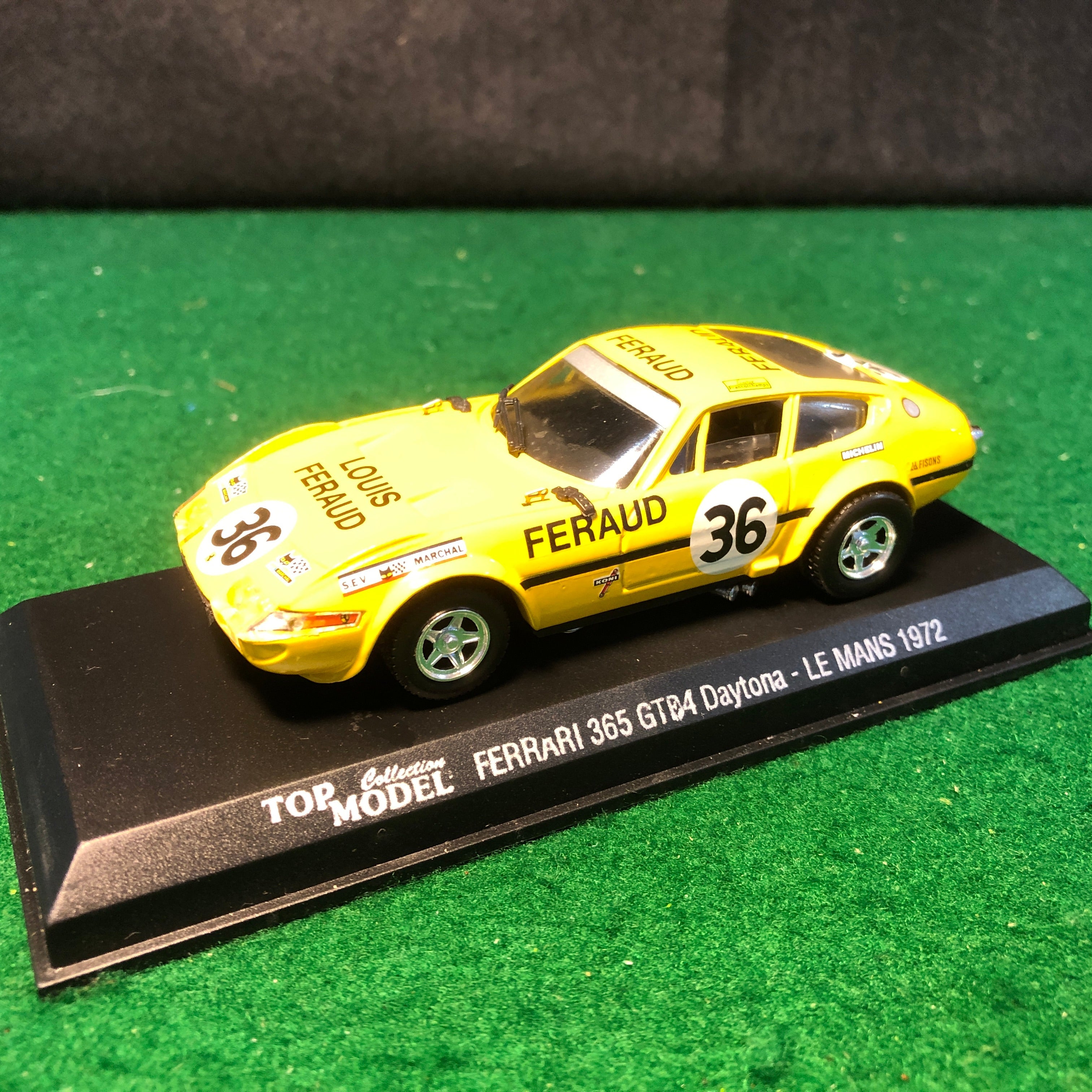 Ferrari 365 GTB/4 Comp Daytona N 36 Le Mans 1972 by Top Model 1:43