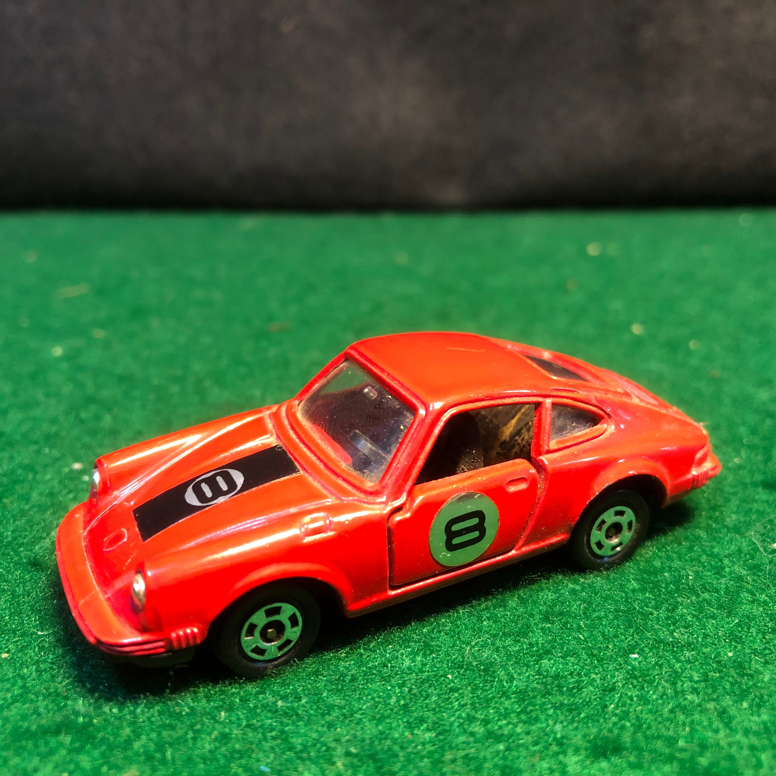 Porsche 911 S Red N 8 by Tomica 1:61 (F3)(No box) - Default Title