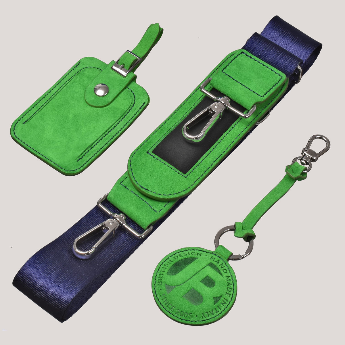 tuscan suede gto holdall lime accessories