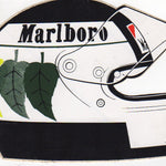 Stefan Johansson Helmet Shaped Sticker