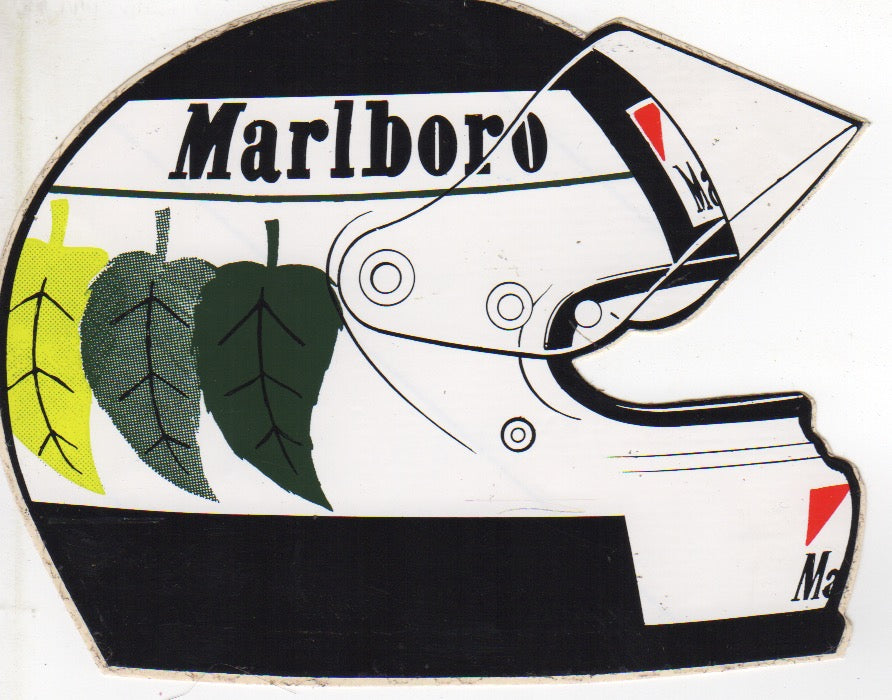 Stefan Johansson Helmet Shaped Sticker