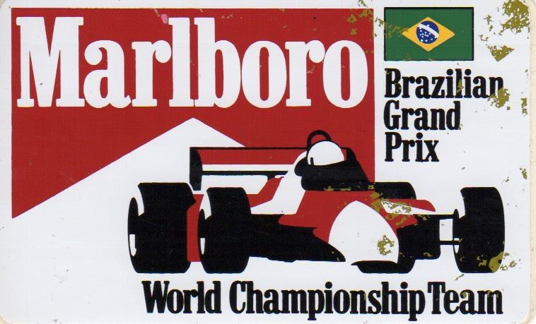 Marlboro World Championship Team Brazilian GP Sticker - Petrolicious