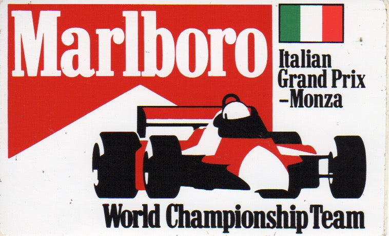 Marlboro World Championship Team Italian GP Sticker - Petrolicious