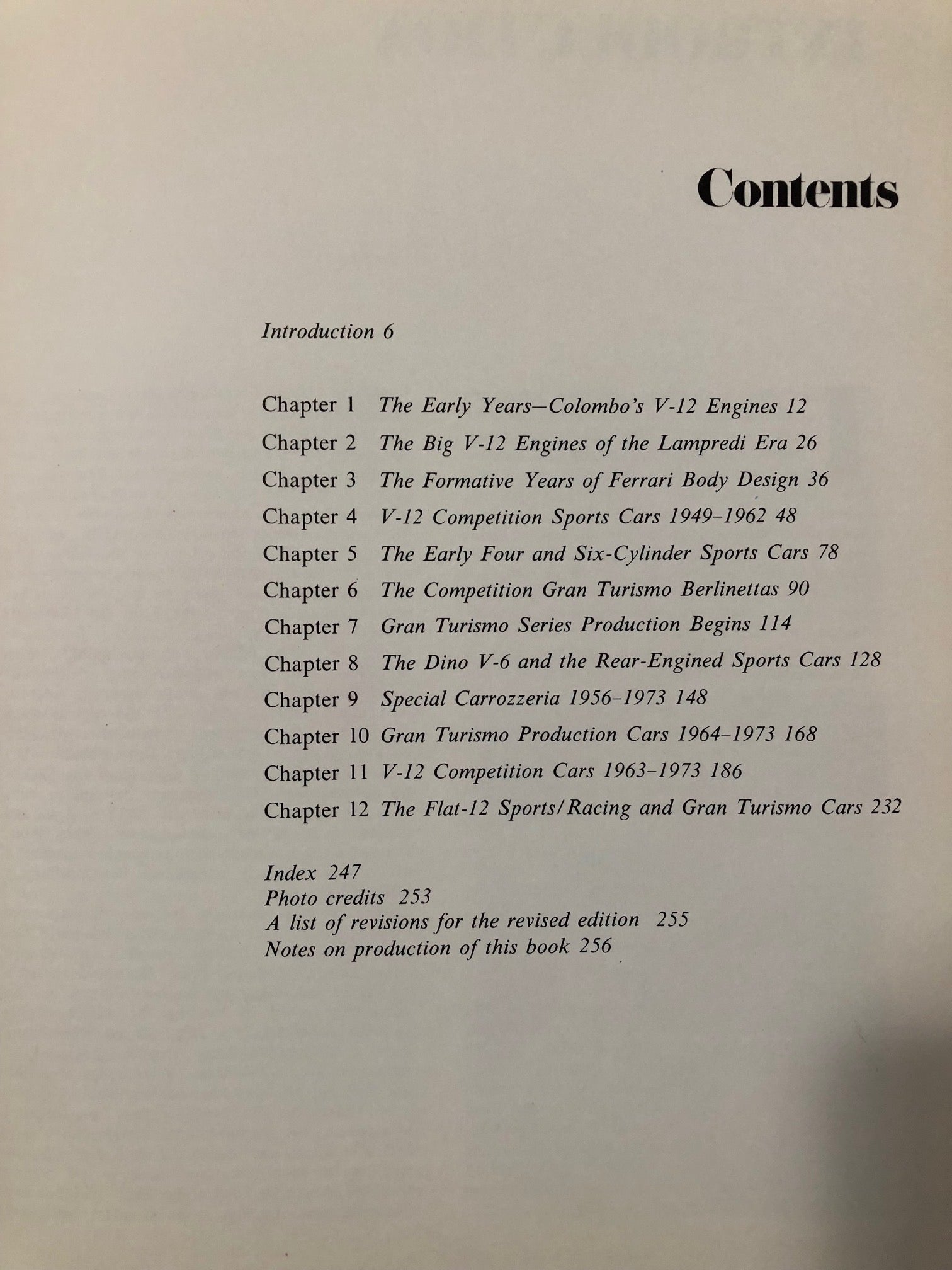Ferrari, The Sports and Gran Turismo Cars (1973)