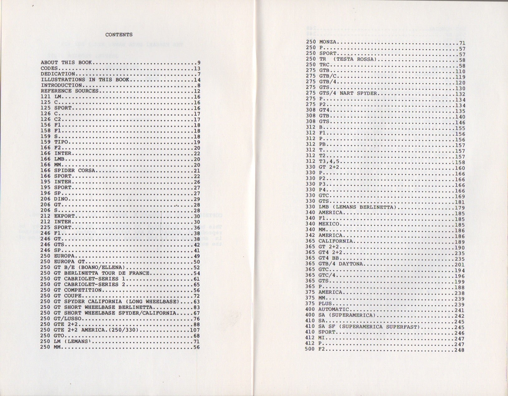The Ferrari Register - Volume One (Marvin)