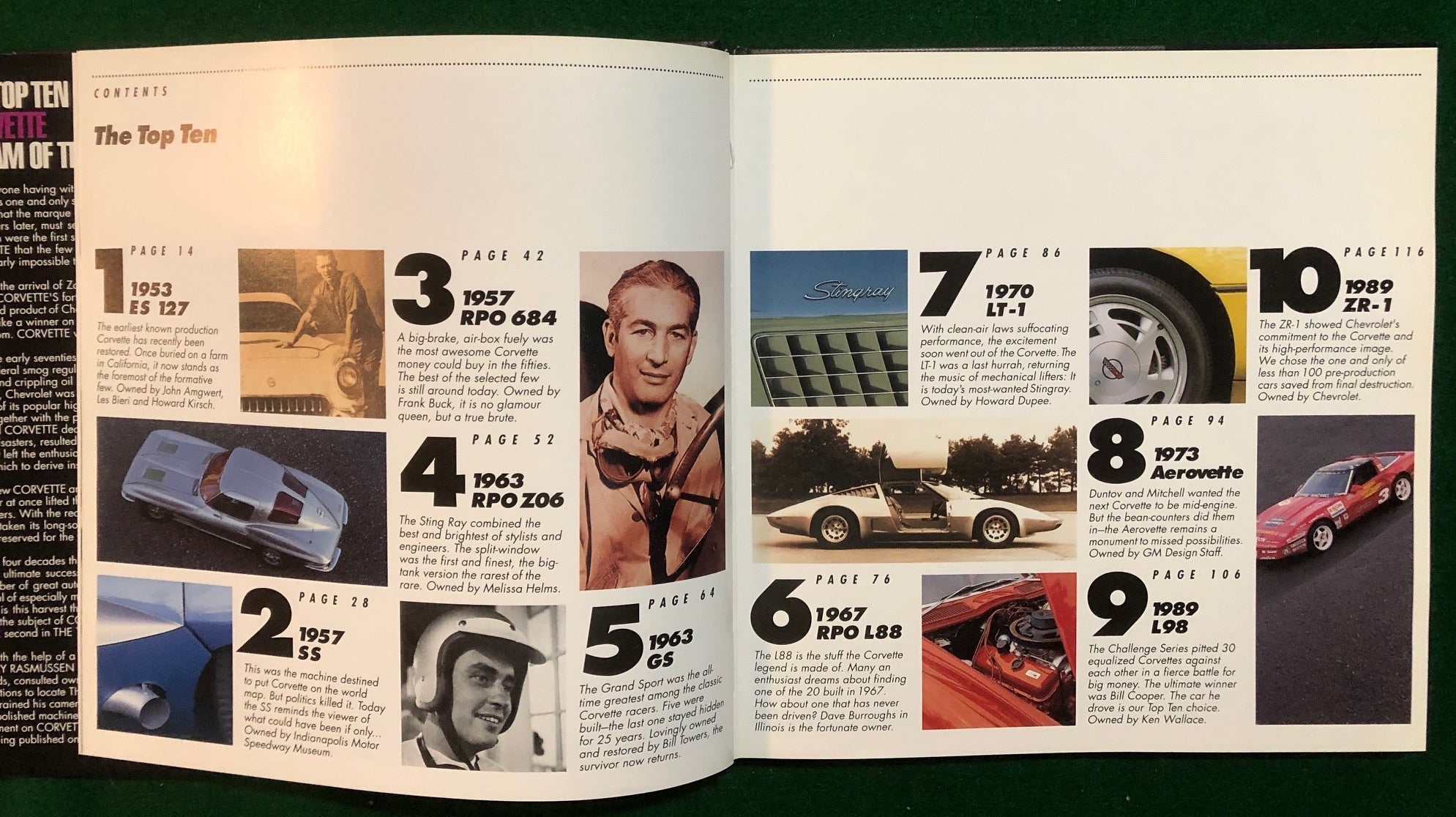 Ferrari / Porsche / Corvette - Top Ten 3-Book Set - Autographed
