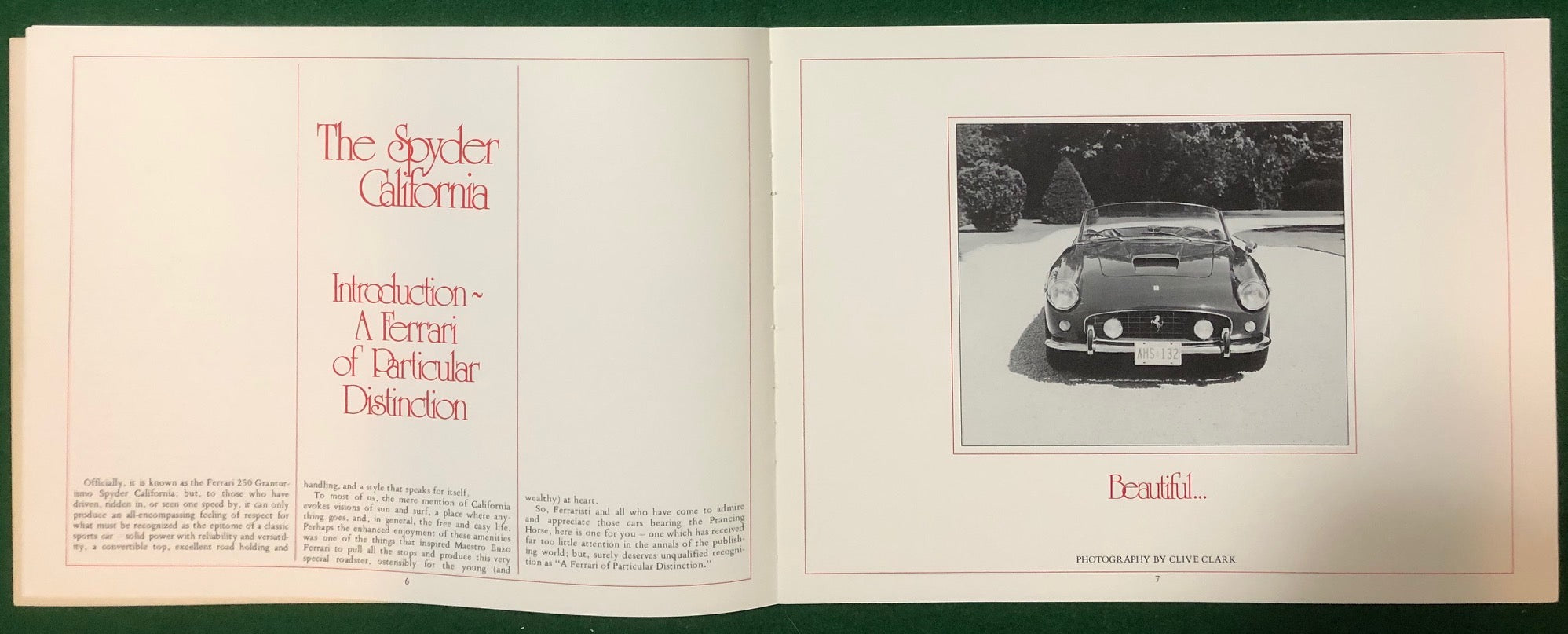The Spyder California, a Ferrari of Particular Distinction